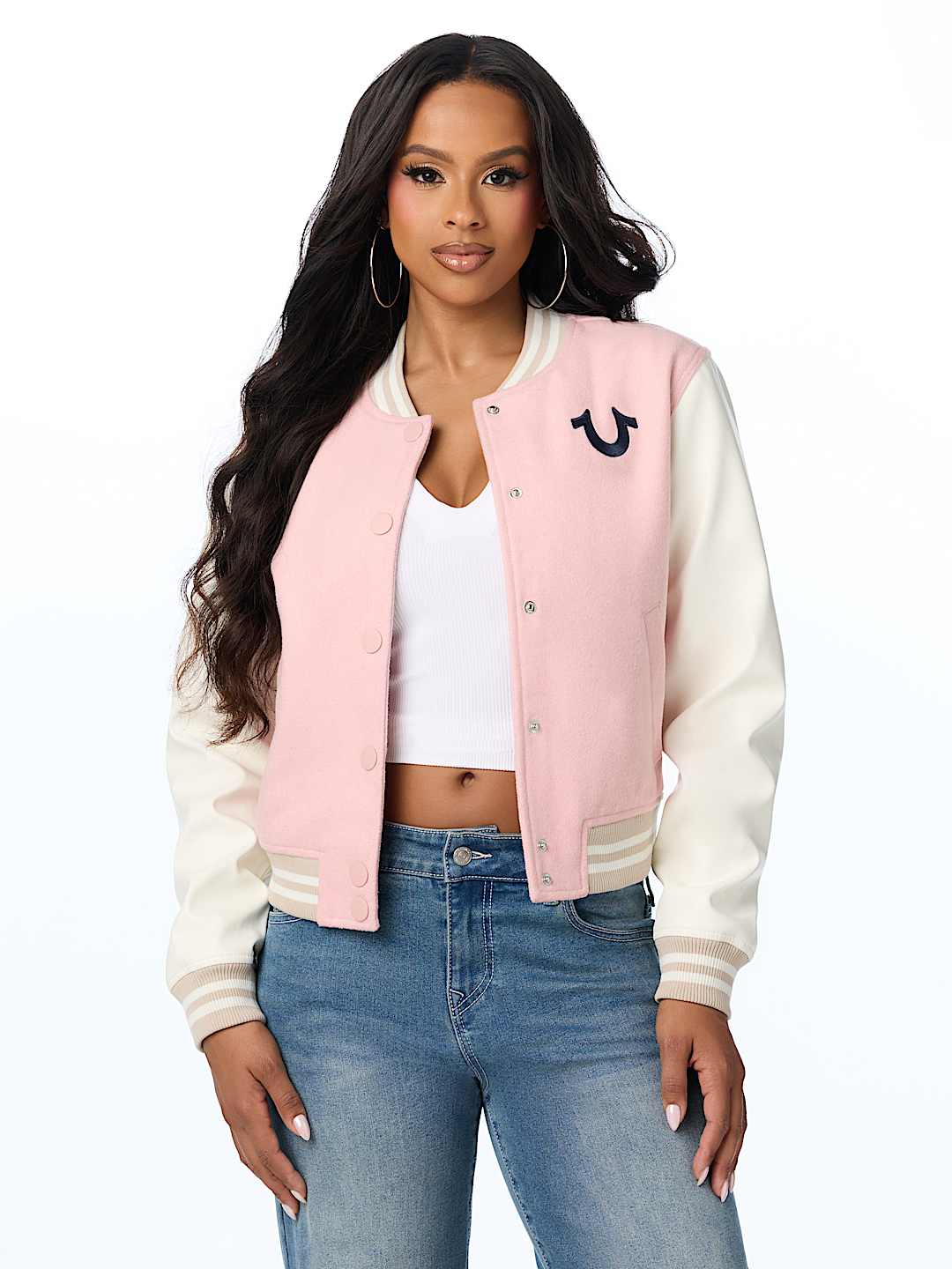 WOOL OUTLINE VARSITY JACKET
