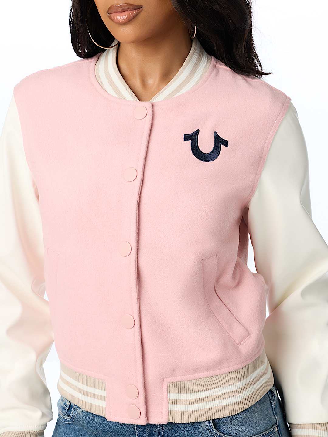 WOOL OUTLINE VARSITY JACKET