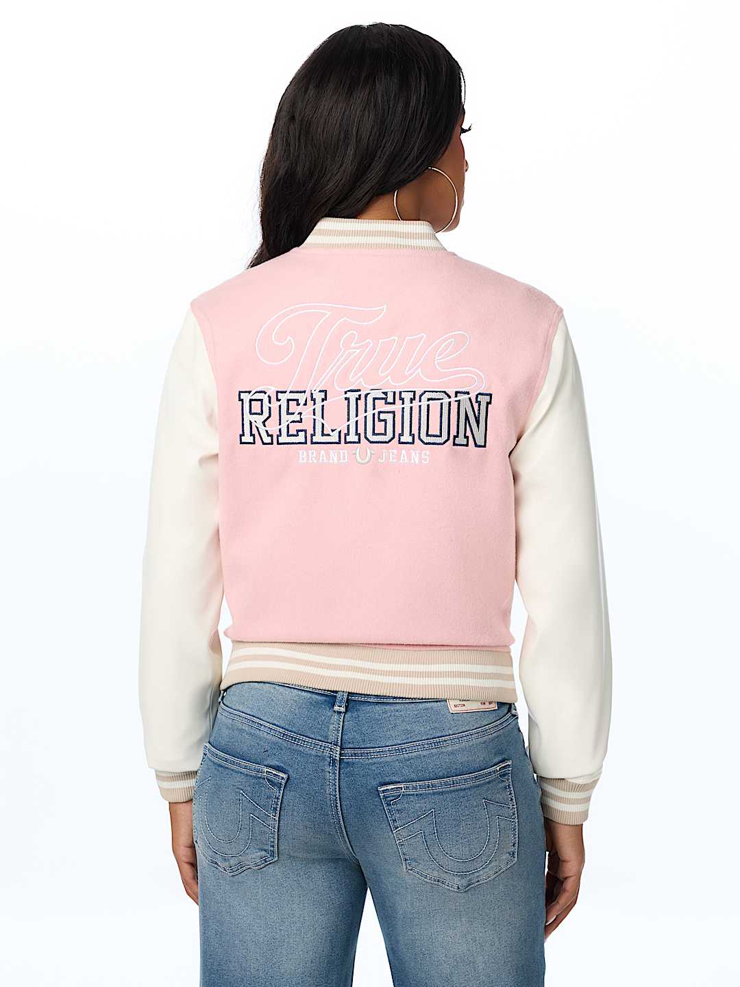 WOOL OUTLINE VARSITY JACKET