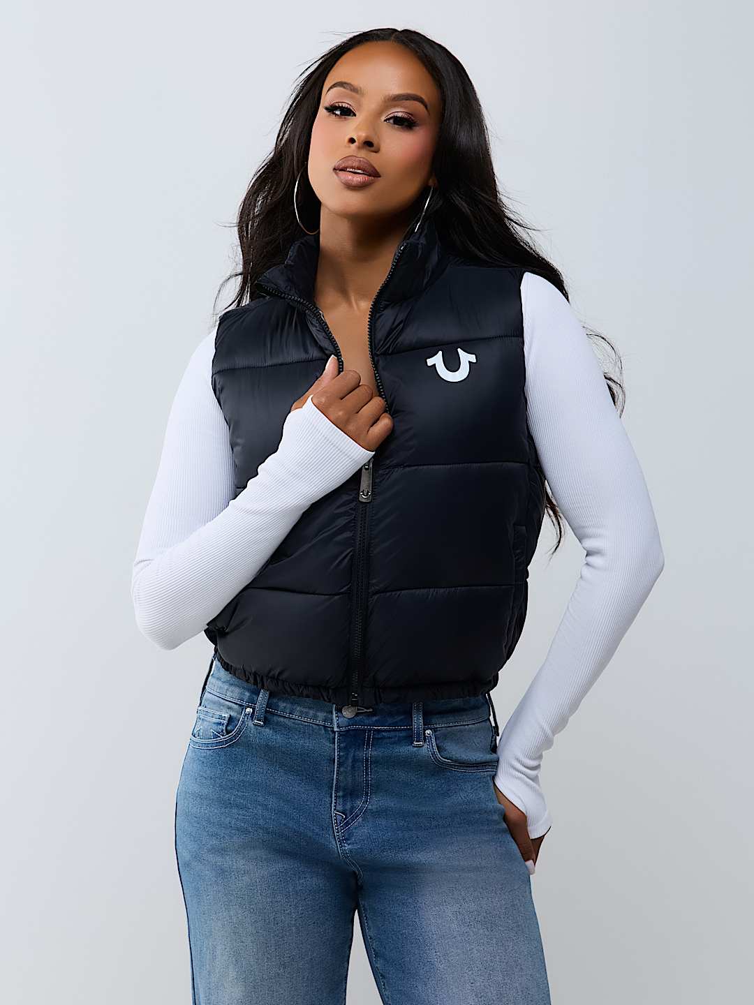 CHALECO ACOLCHADO CON ESTAMPADO INTEGRAL