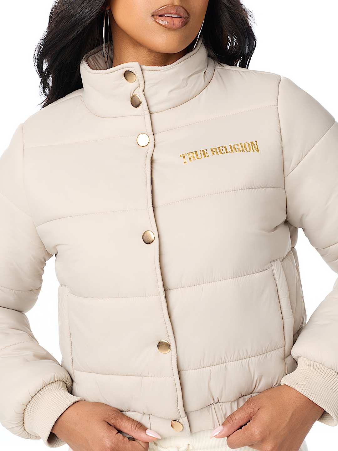 COLLARED PUFFER JACKET