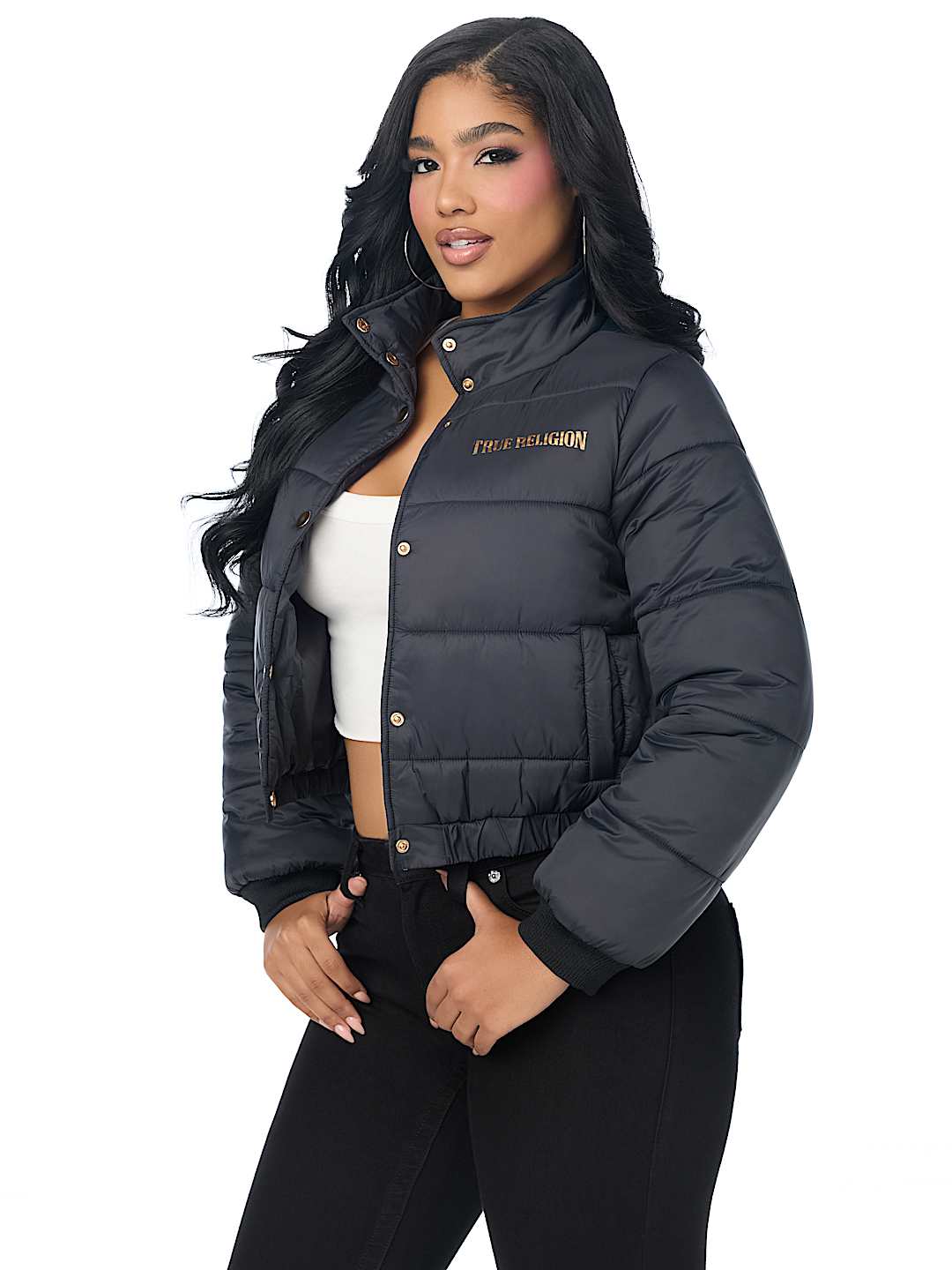 COLLARED PUFFER JACKET