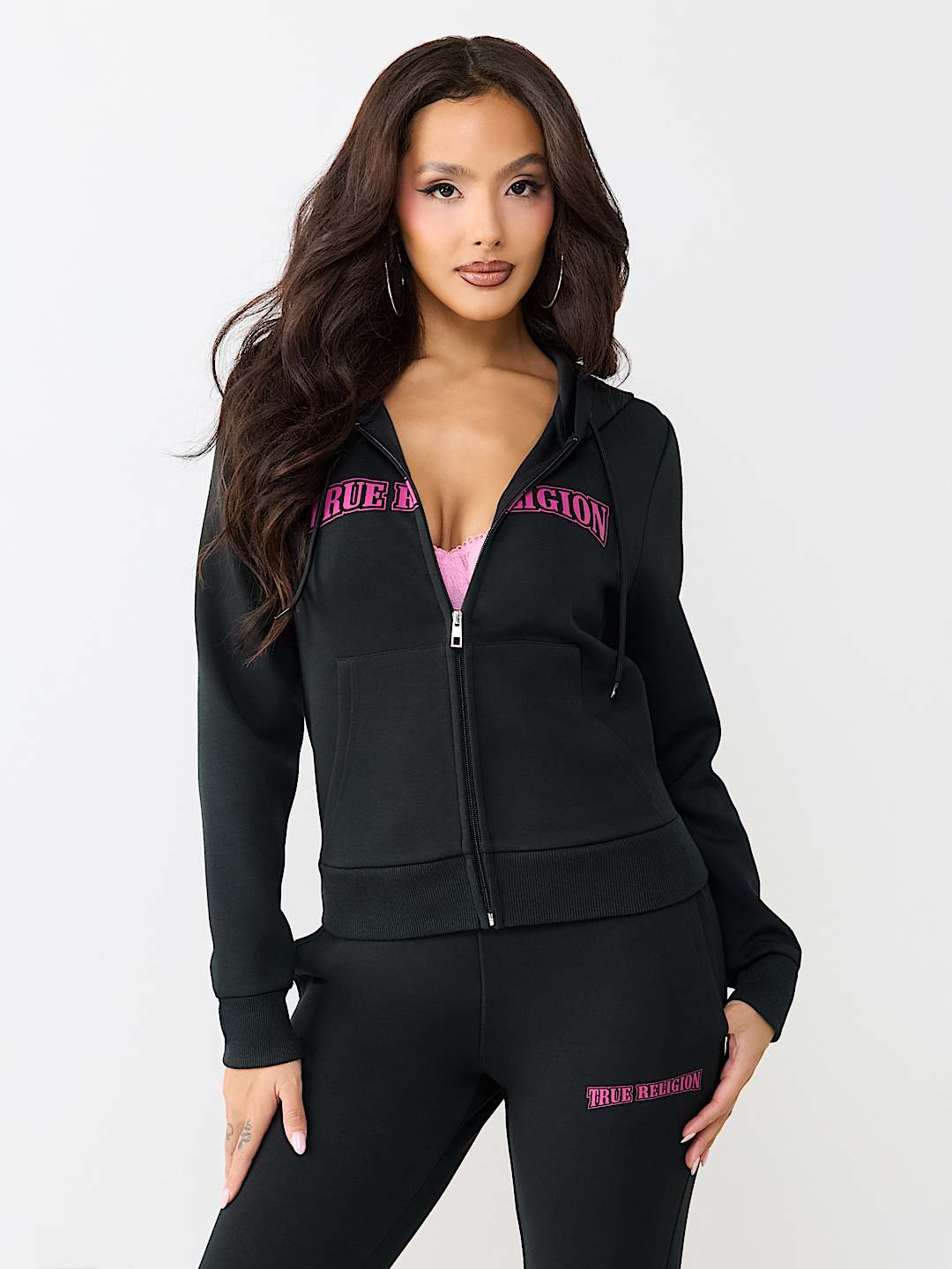 CRYSTAL WING ZIP HOODIE
