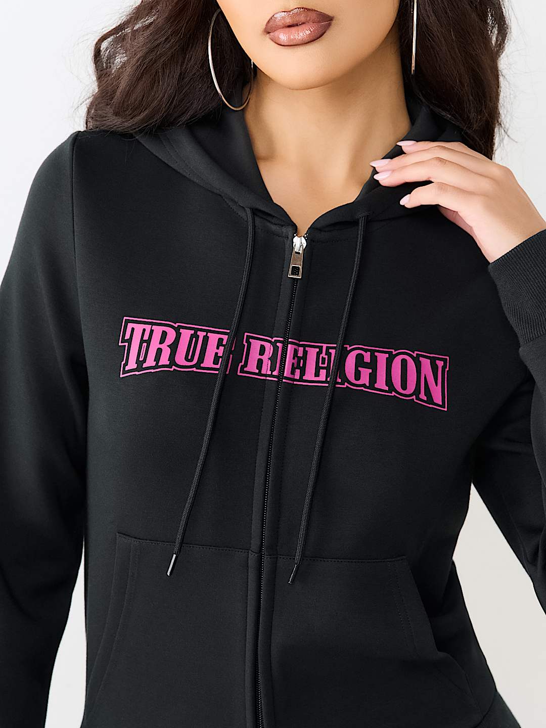 CRYSTAL WING ZIP HOODIE