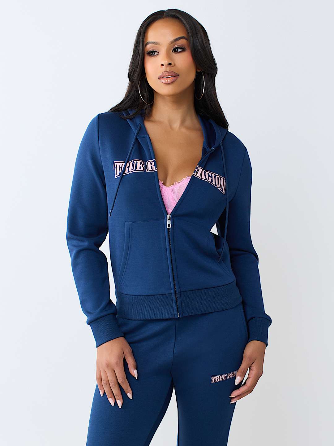 CRYSTAL WING ZIP HOODIE