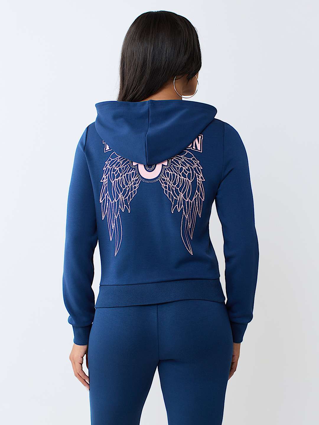 CRYSTAL WING ZIP HOODIE