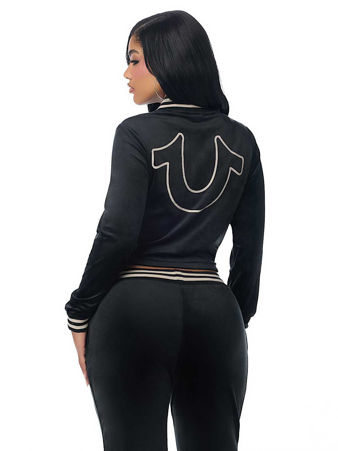 VELOUR TRACK ZIP UP