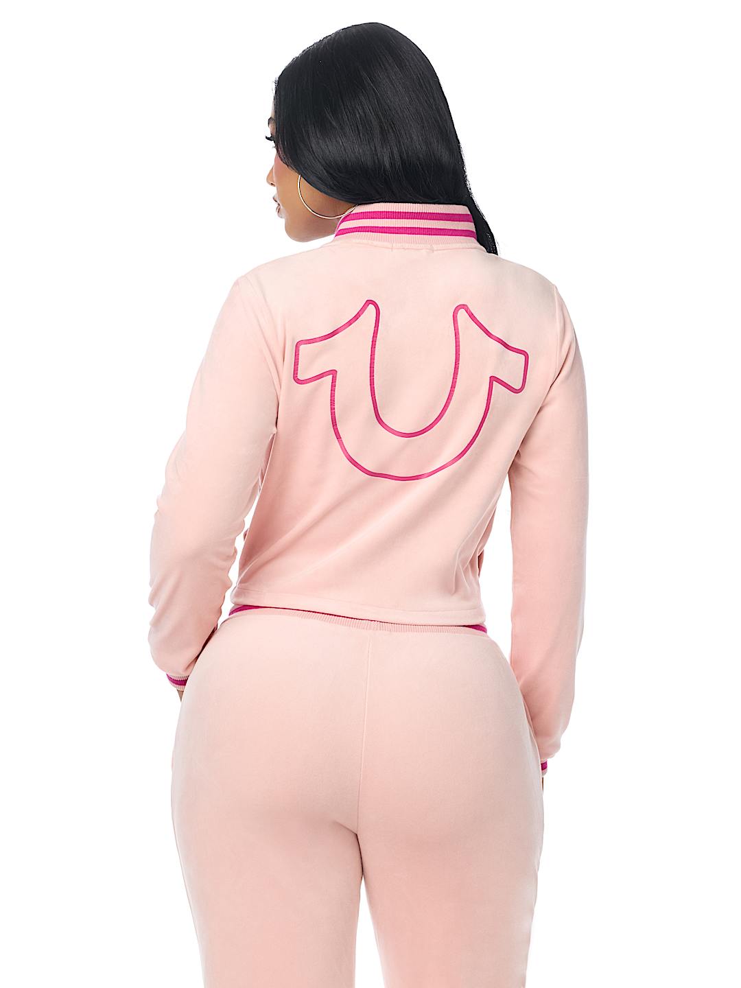VELOUR TRACK ZIP UP