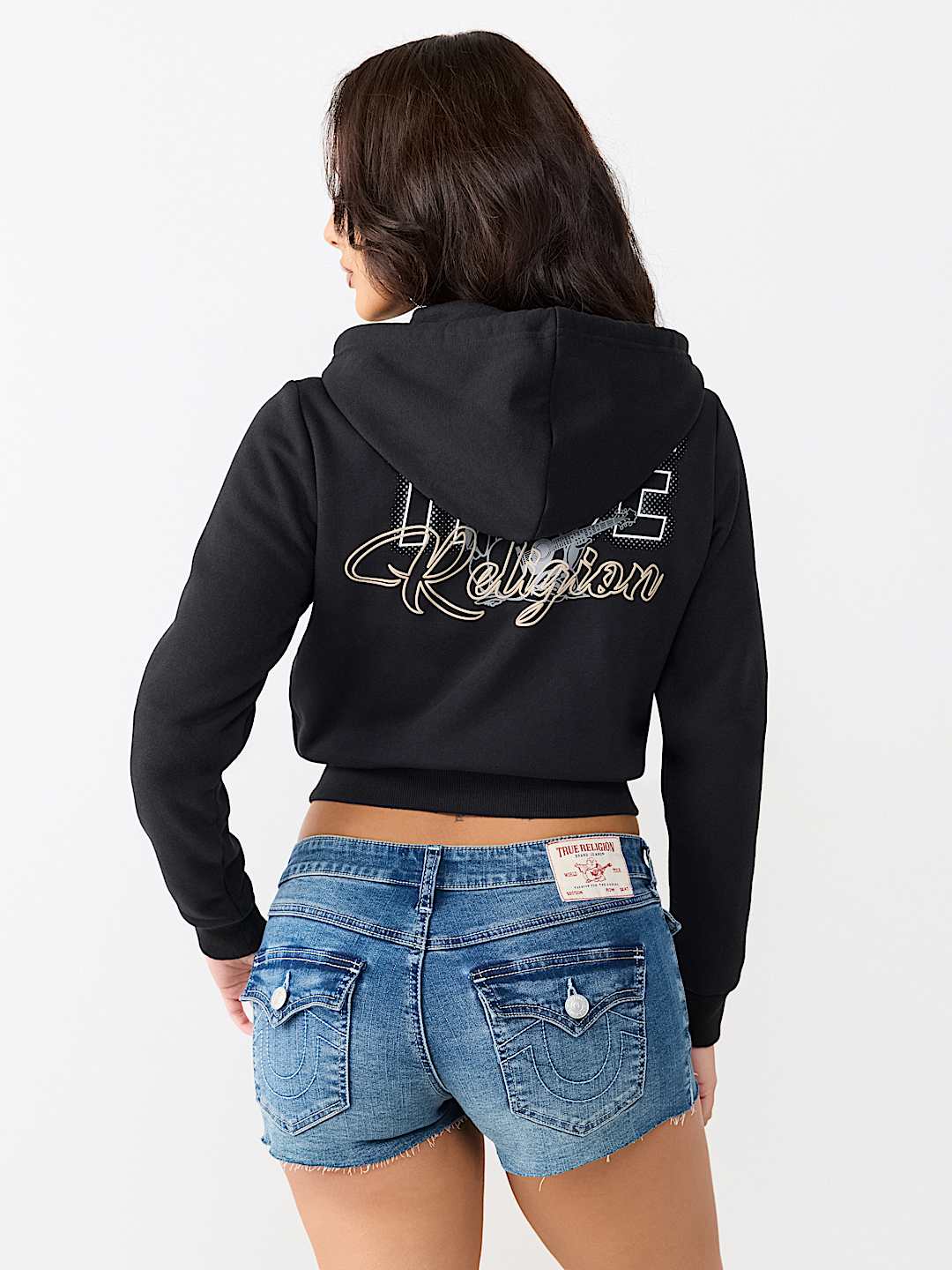 BUDDHA SHRUNKEN ZIP HOODIE