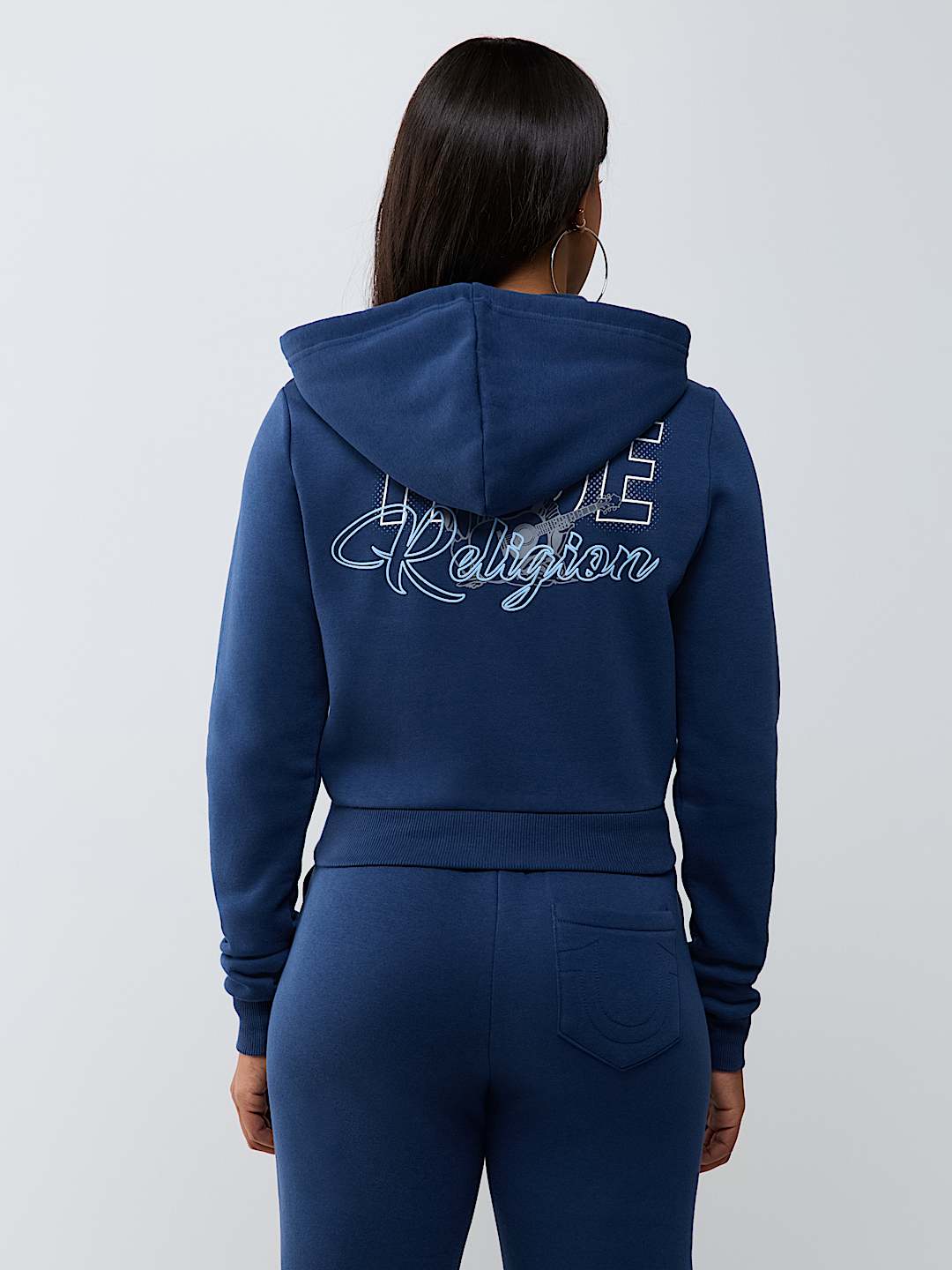 BUDDHA SHRUNKEN ZIP HOODIE