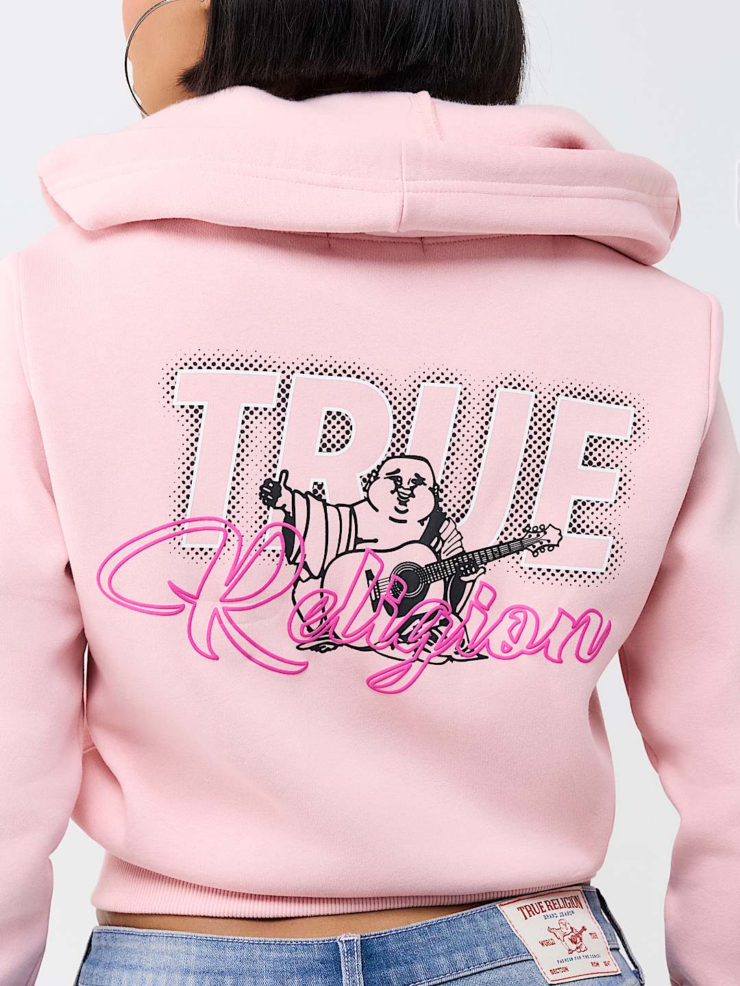 BUDDHA SHRUNKEN ZIP HOODIE