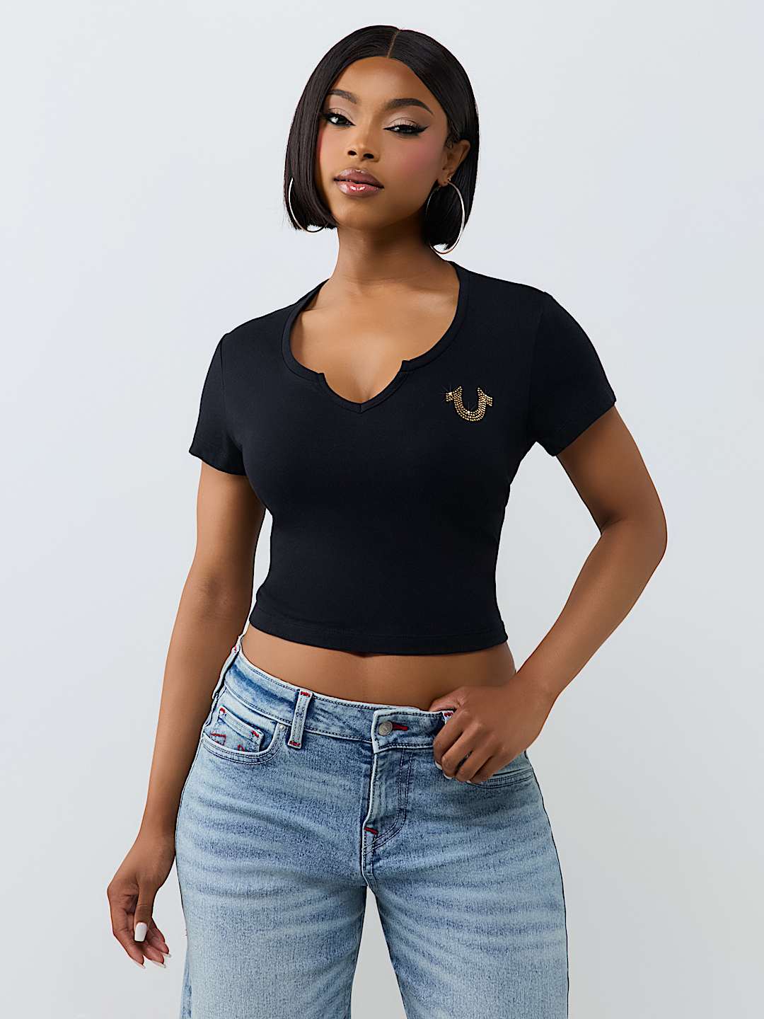 HORSESHOE NOTCH BABY TEE