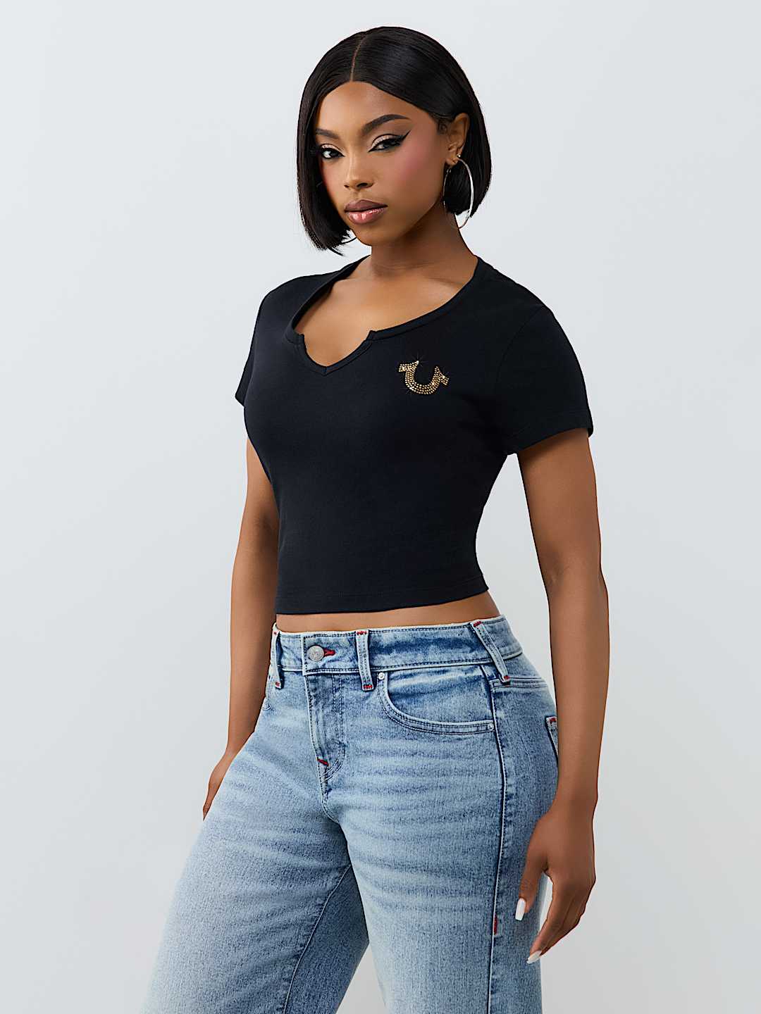 HORSESHOE NOTCH BABY TEE