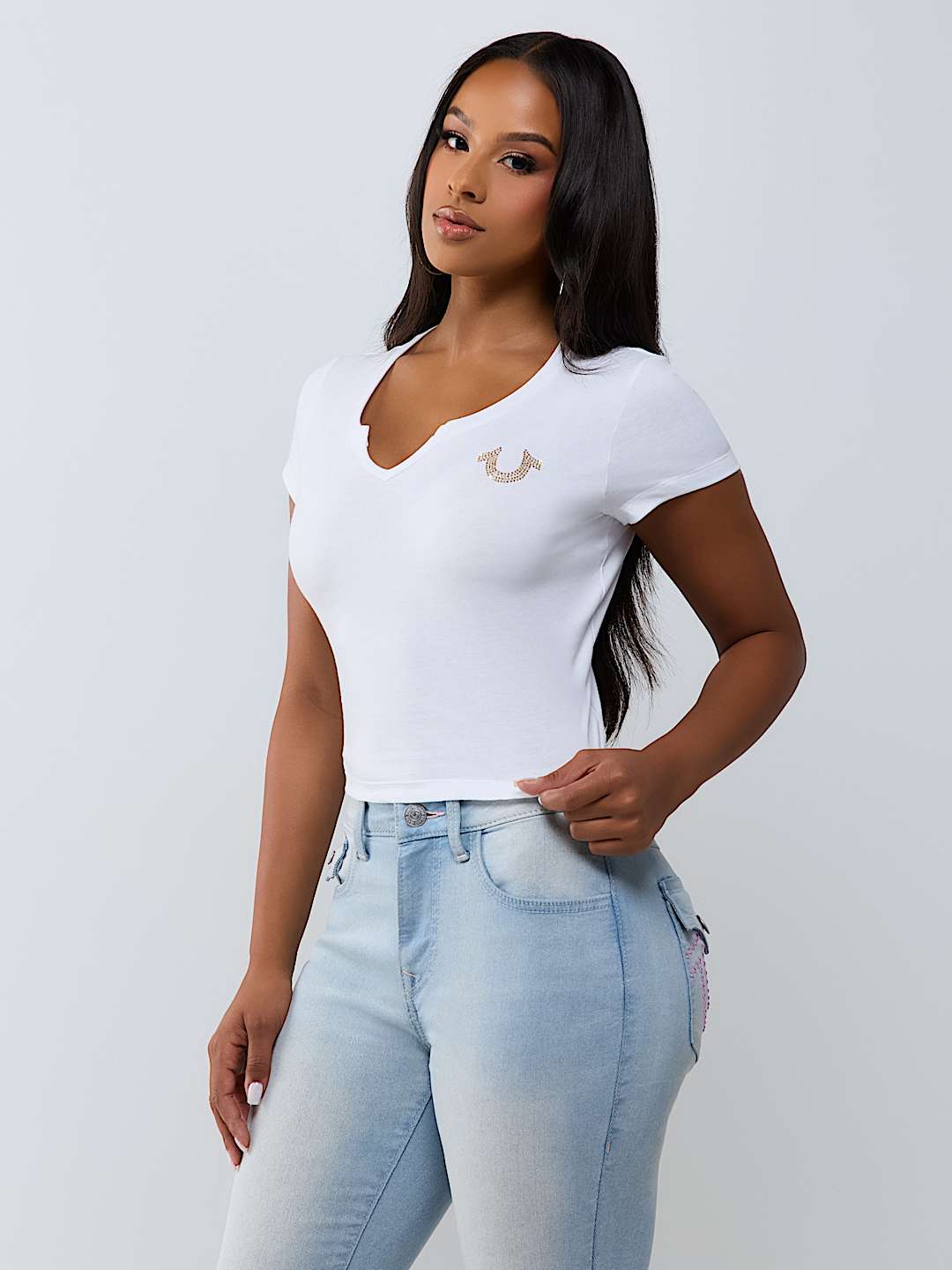 HORSESHOE NOTCH BABY TEE