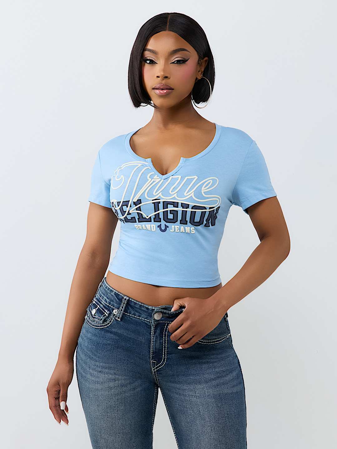 SPORTY NOTCH BABY TEE