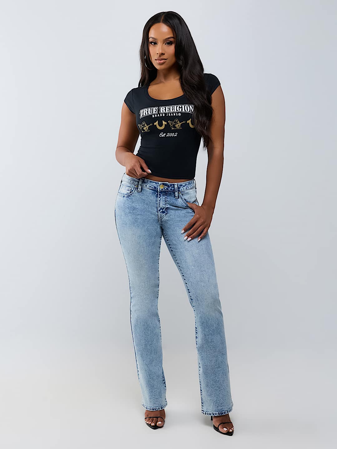 BECCA MID RISE BOOTCUT JEAN