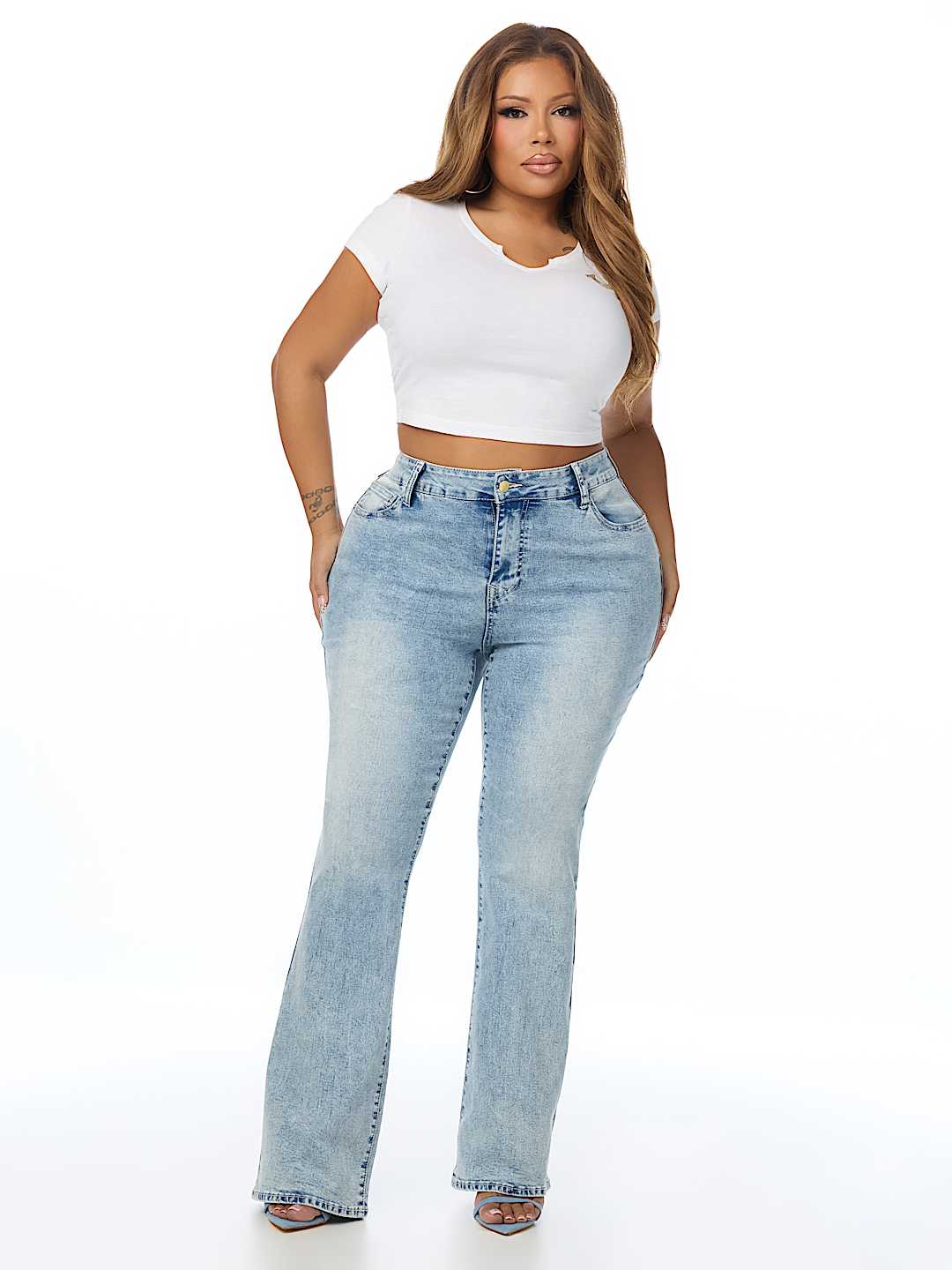 PLUS BECCA MID RISE BOOTCUT JEAN