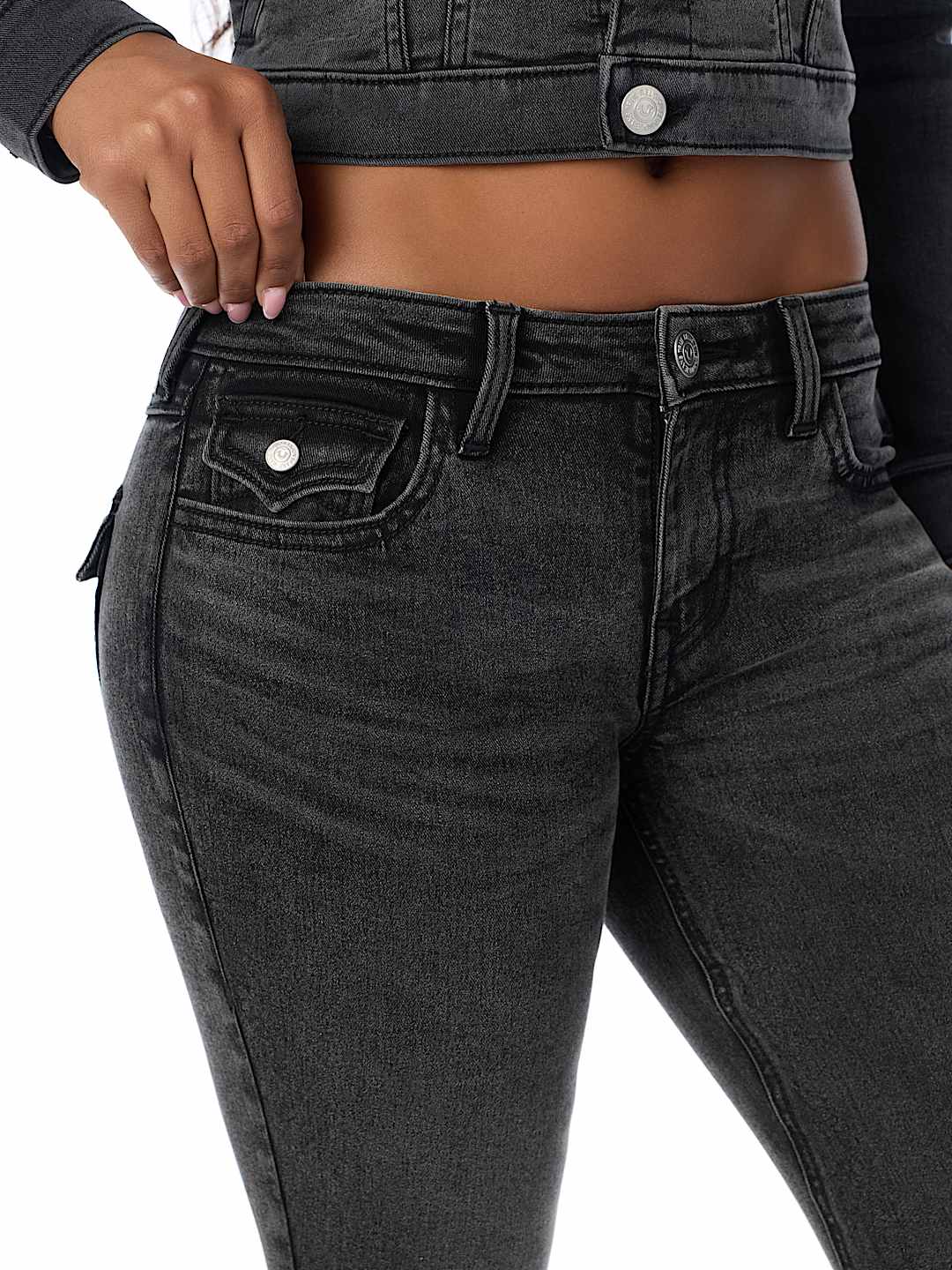JOEY MID RISE FLAP FLARE JEAN