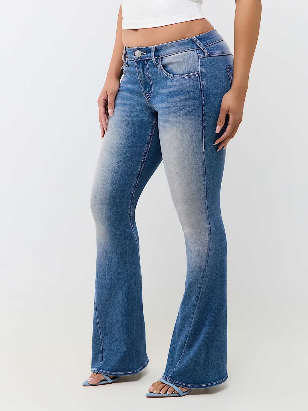 JOEY MID RISE FLAP FLARE JEAN