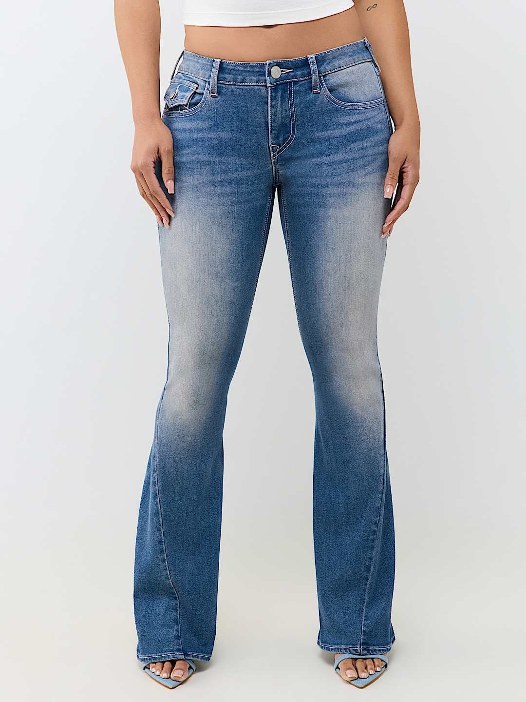 JOEY MID RISE FLAP FLARE JEAN