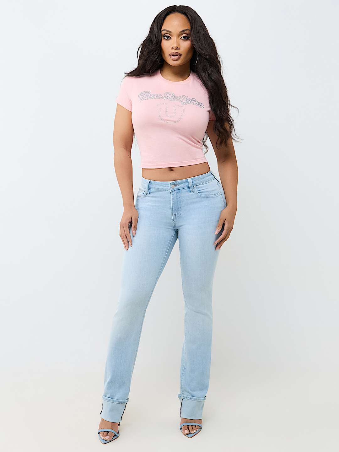 BILLIE MID RISE CUFF STRAIGHT JEAN