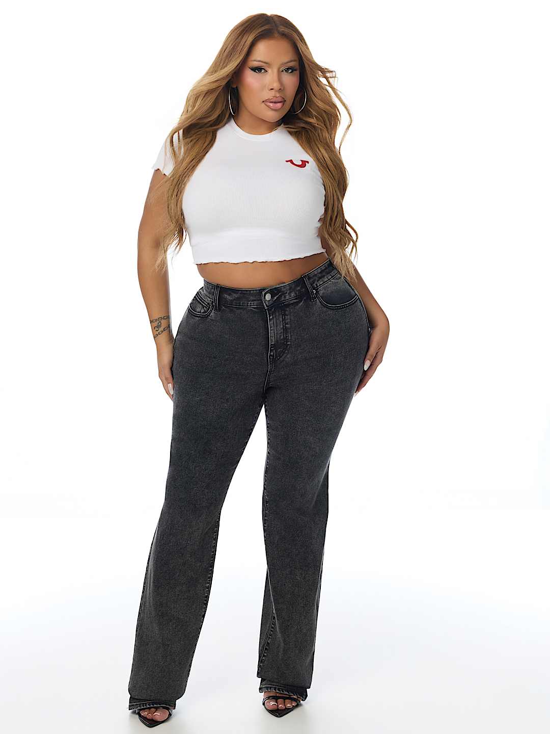 PLUS BILLIE MID RISE STRAIGHT JEAN