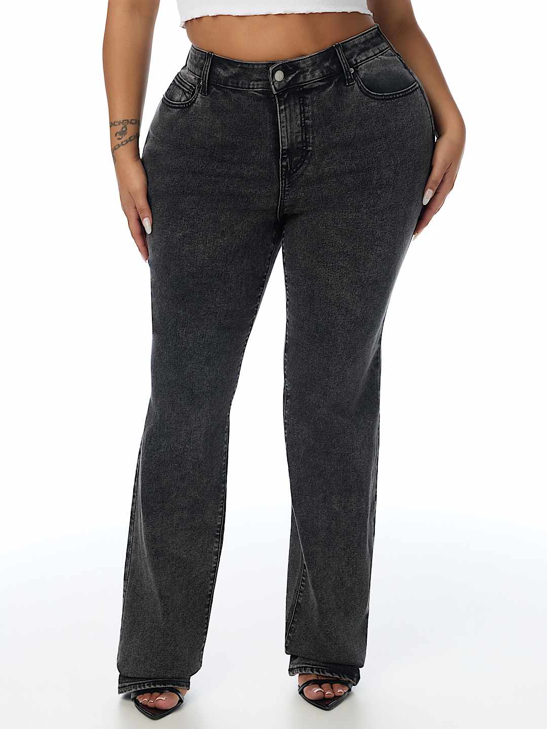 PLUS BILLIE MID RISE STRAIGHT JEAN