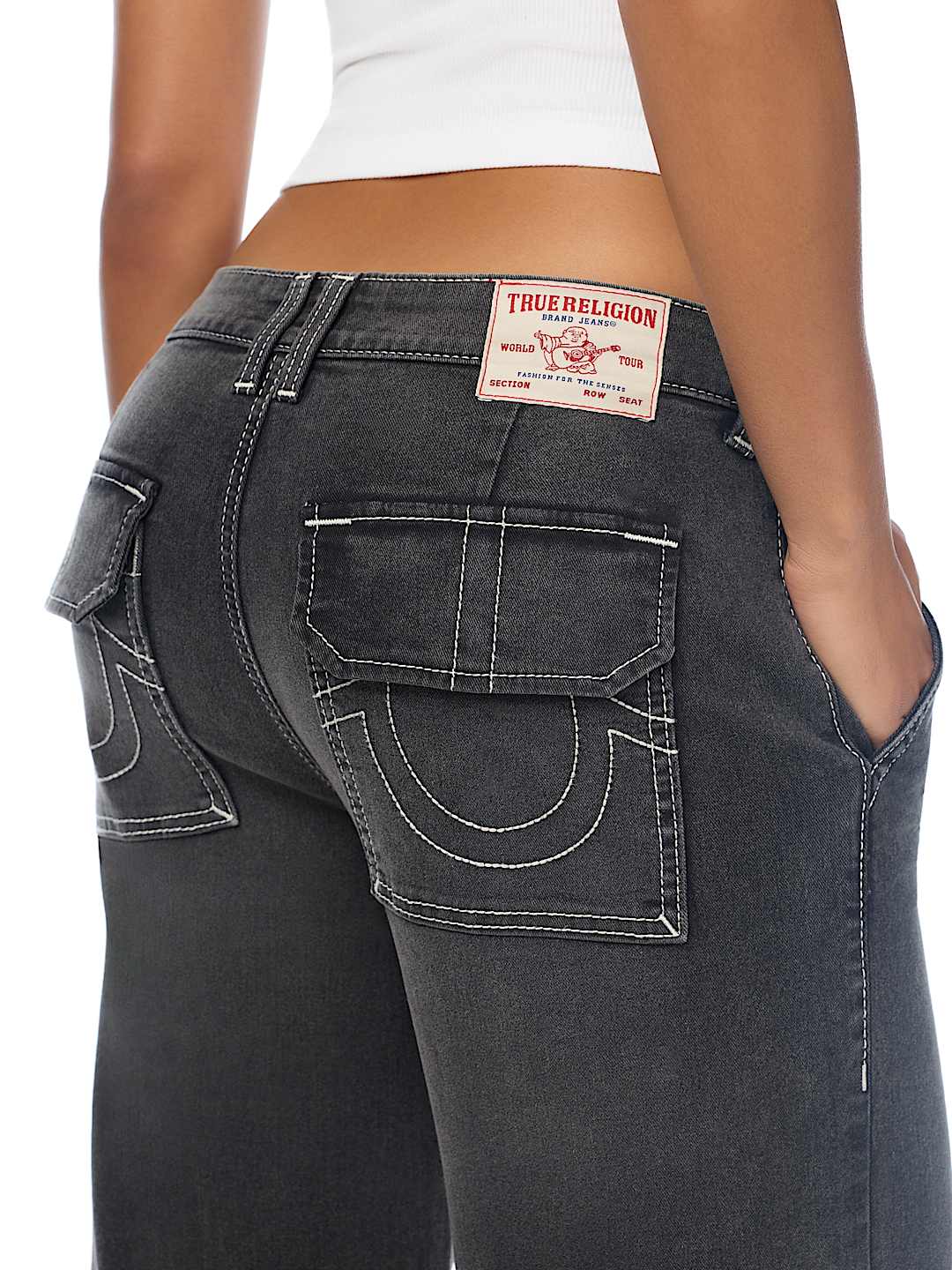 SEAMED CARGO BAGGY JEAN