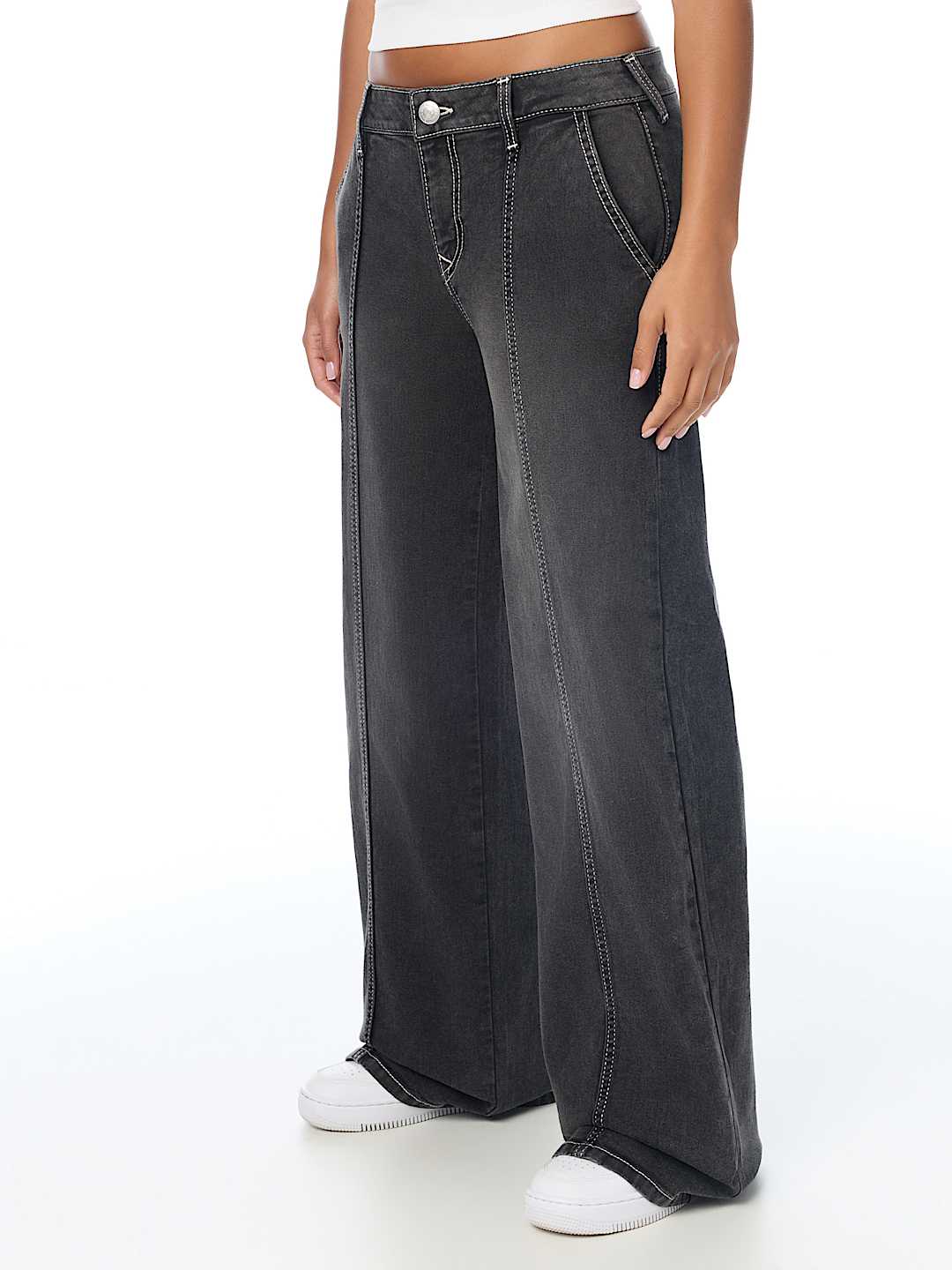 SEAMED CARGO BAGGY JEAN