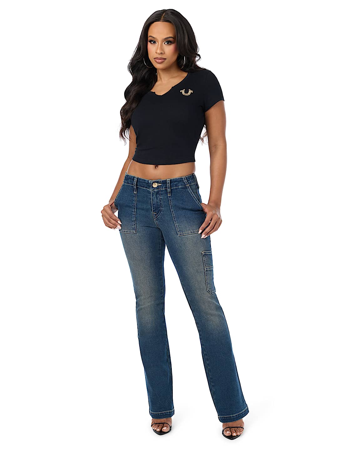 BECCA MID RISE CARPENTER BOOTCUT JEAN