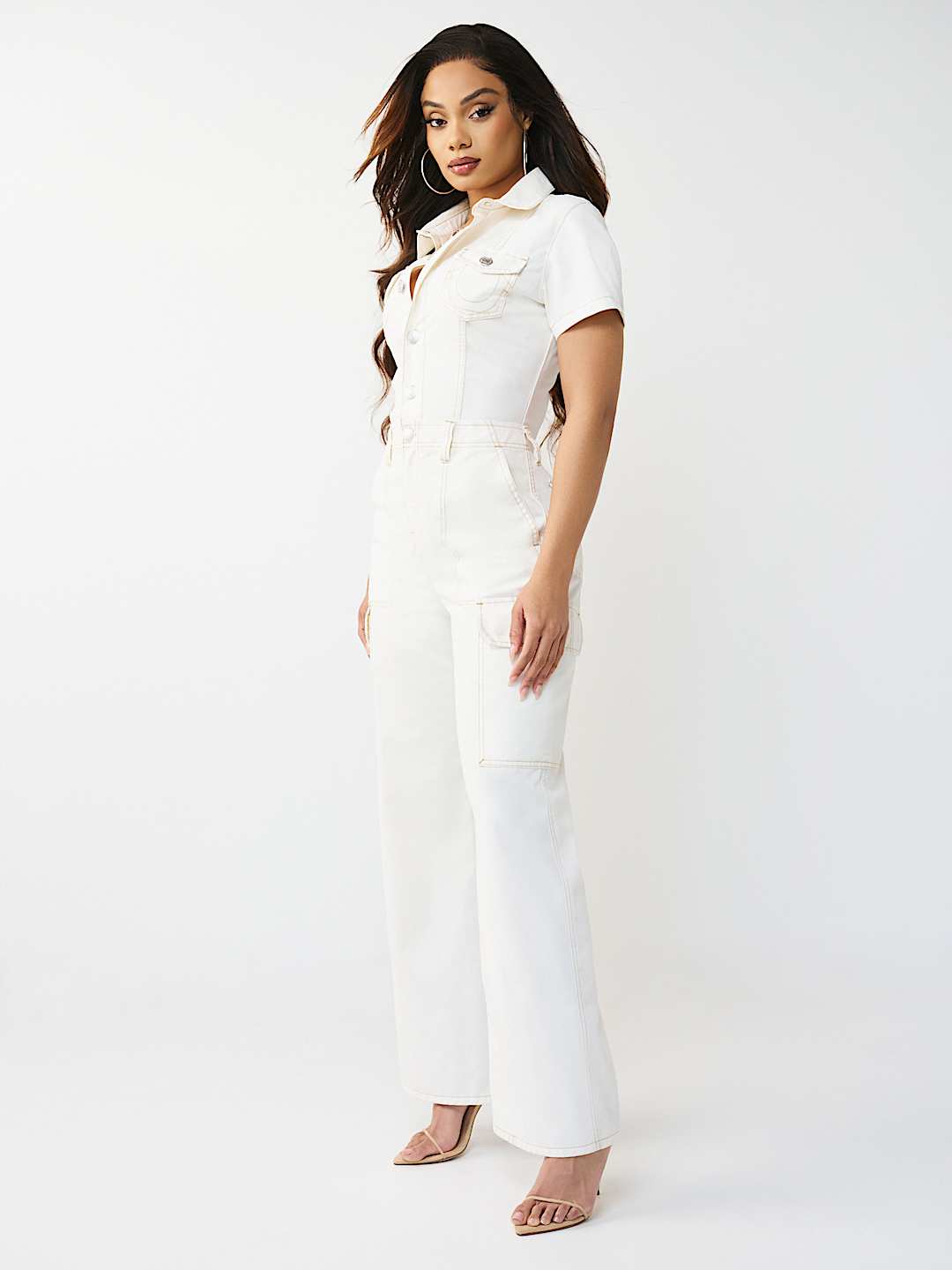 TWILL  CARGO STRAIGHT JUMPSUIT, image 2