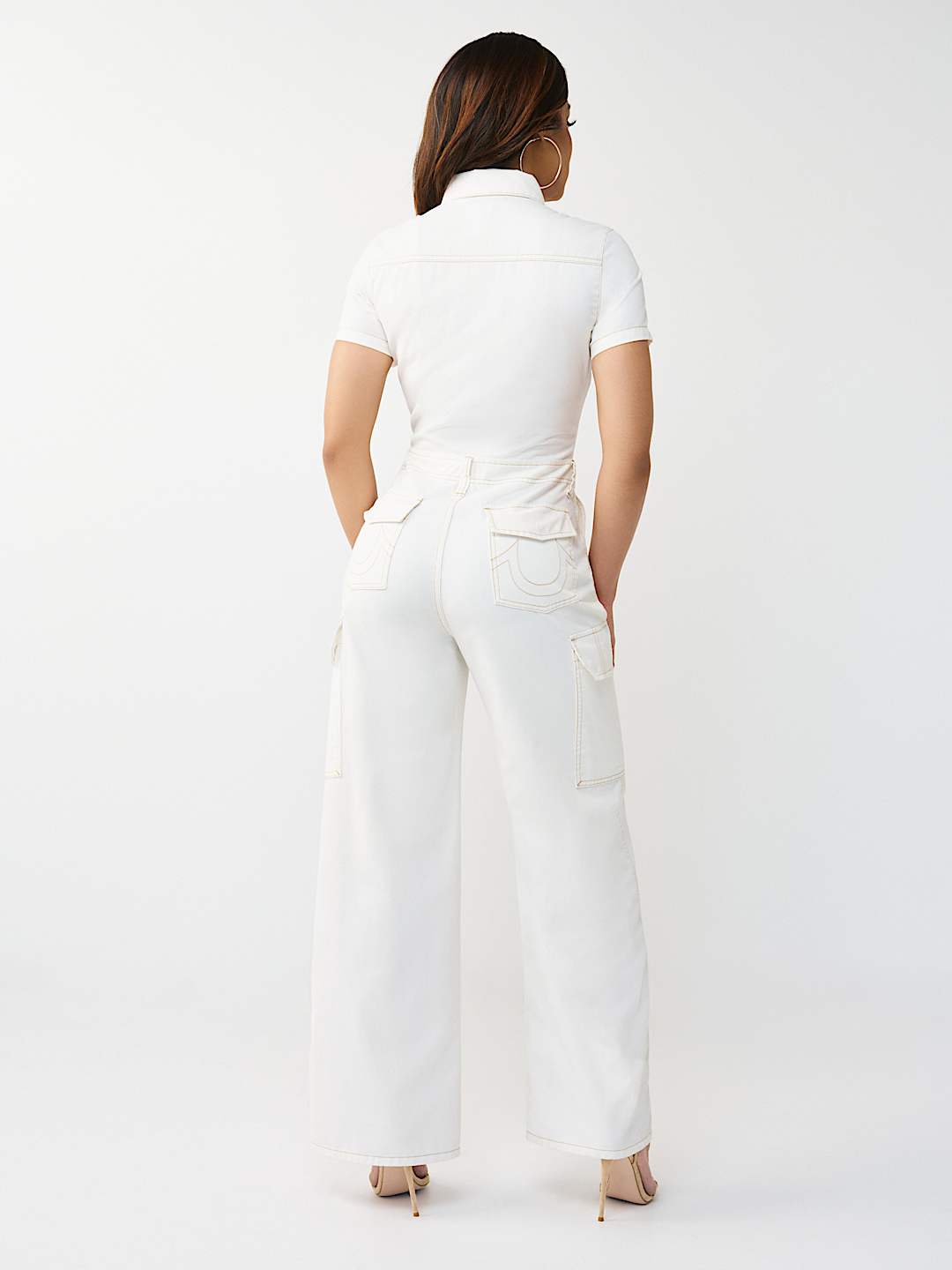 TWILL  CARGO STRAIGHT JUMPSUIT, image 3