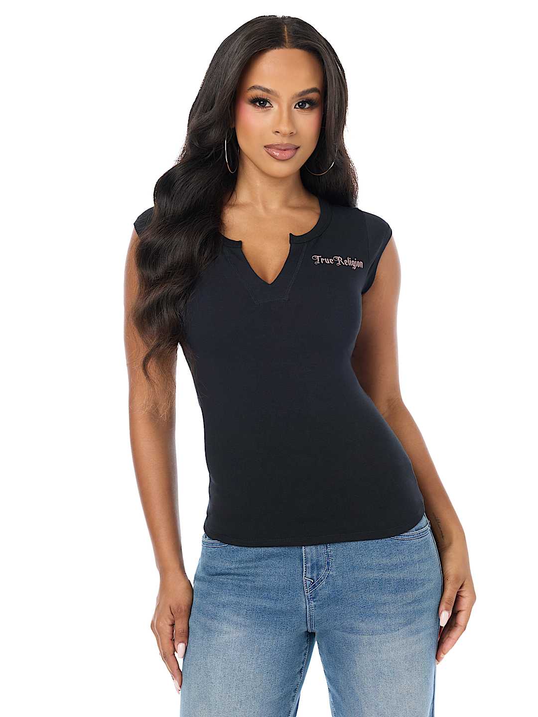 SCOOP NOTCH ANGEL TEE