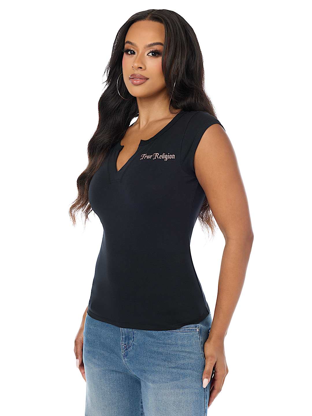 SCOOP NOTCH ANGEL TEE