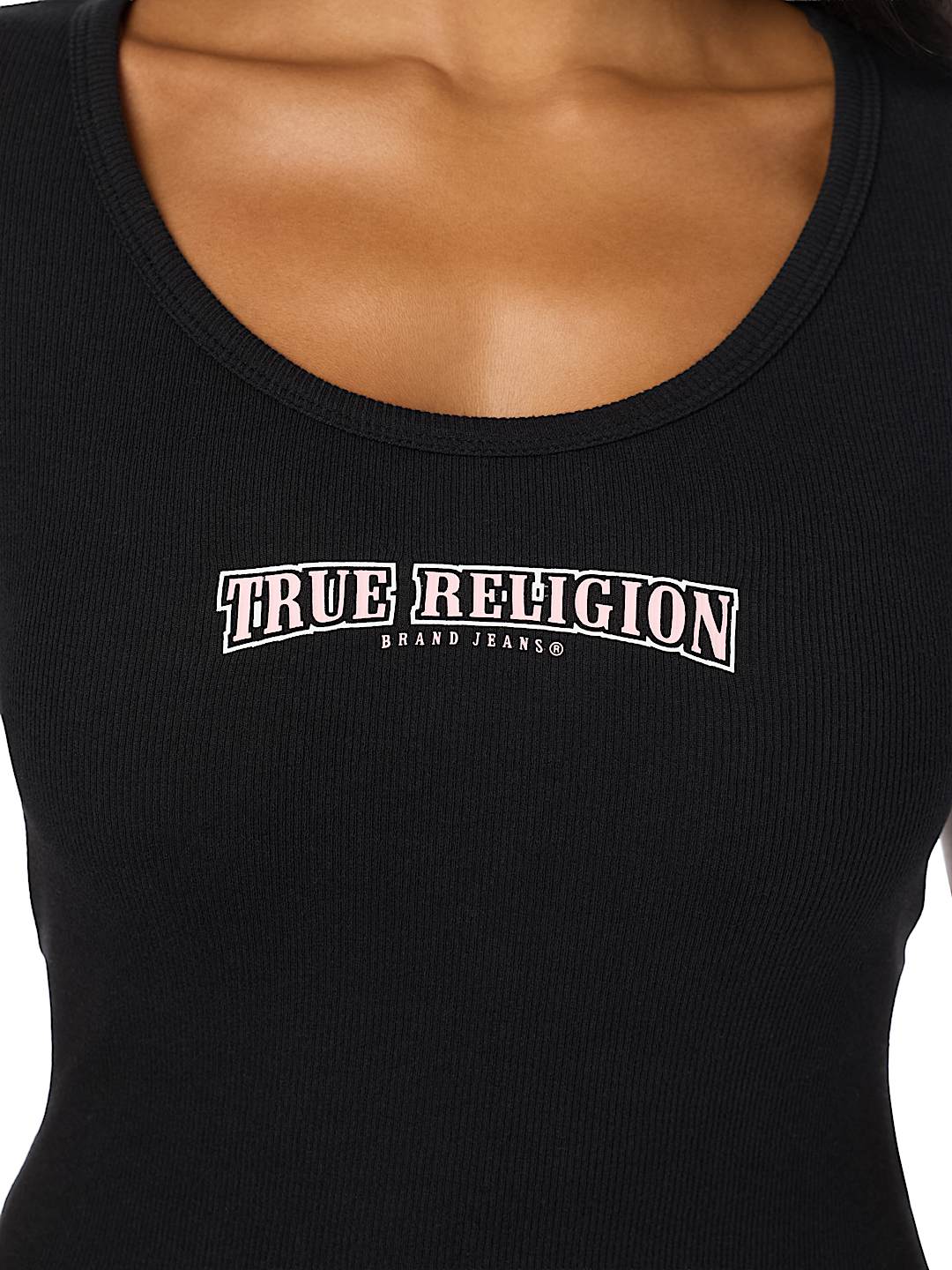CAMISETA BABY TEE DE BUDA CON CUELLO REDONDO ACANALADA Y FRUNCIDA