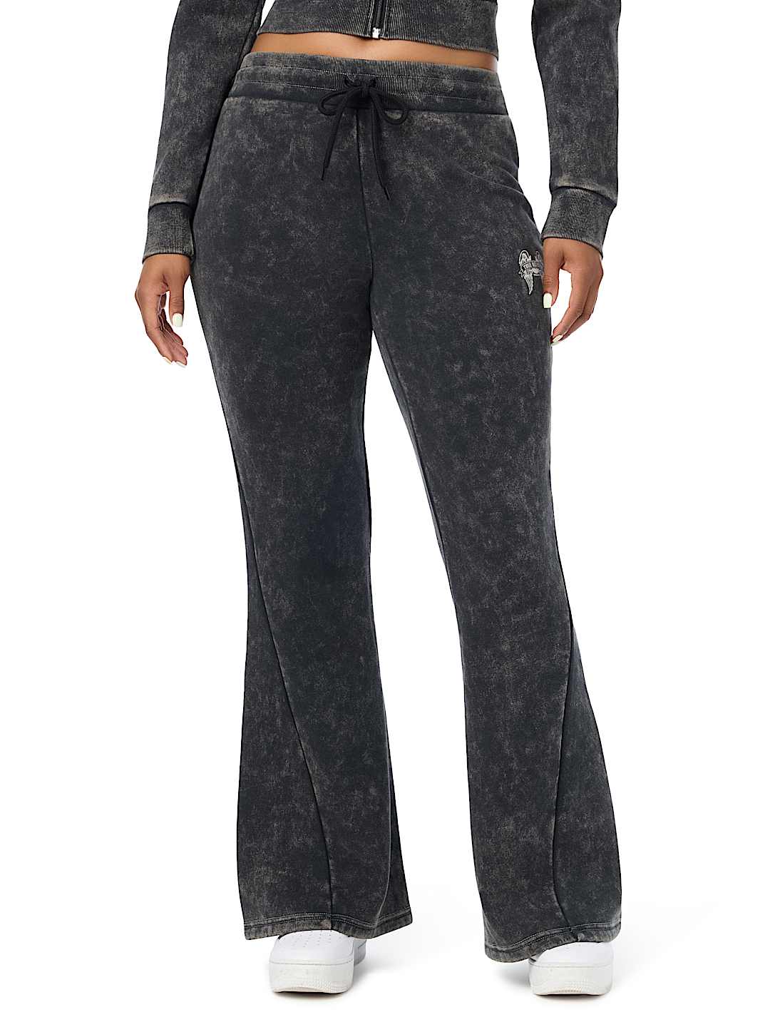 WASHED WING TWISTED FLARE SWEATPANT