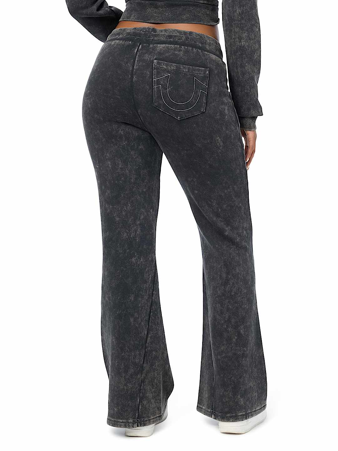 WASHED WING TWISTED FLARE SWEATPANT