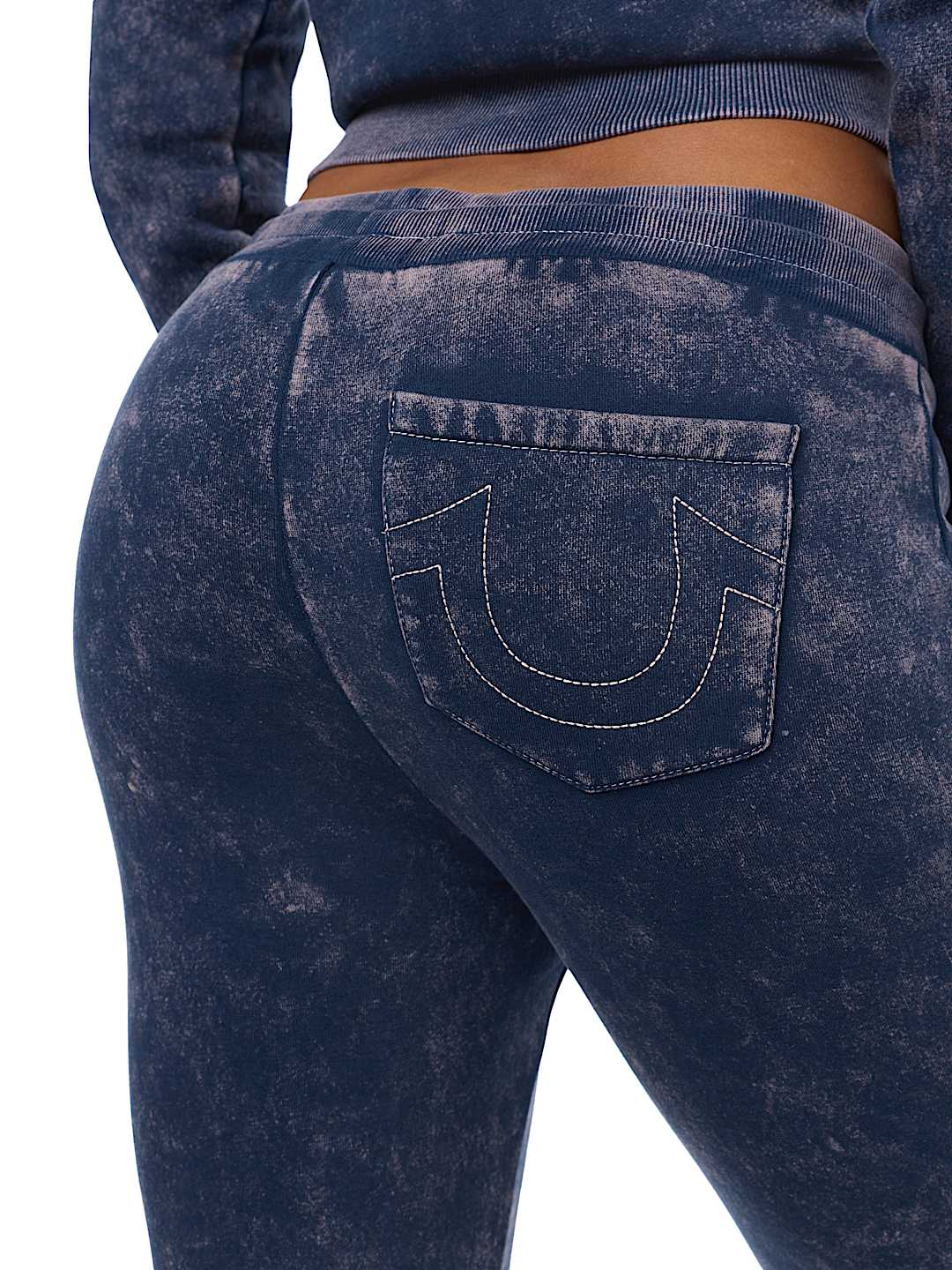 WASHED WING TWISTED FLARE SWEATPANT