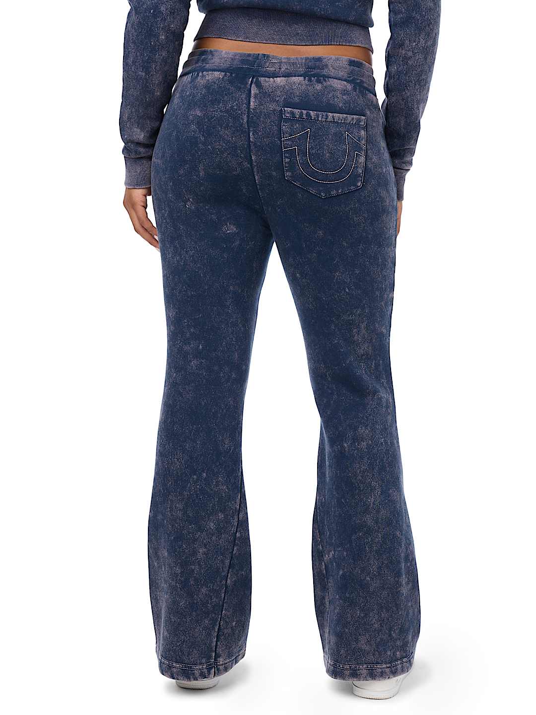 WASHED WING TWISTED FLARE SWEATPANT