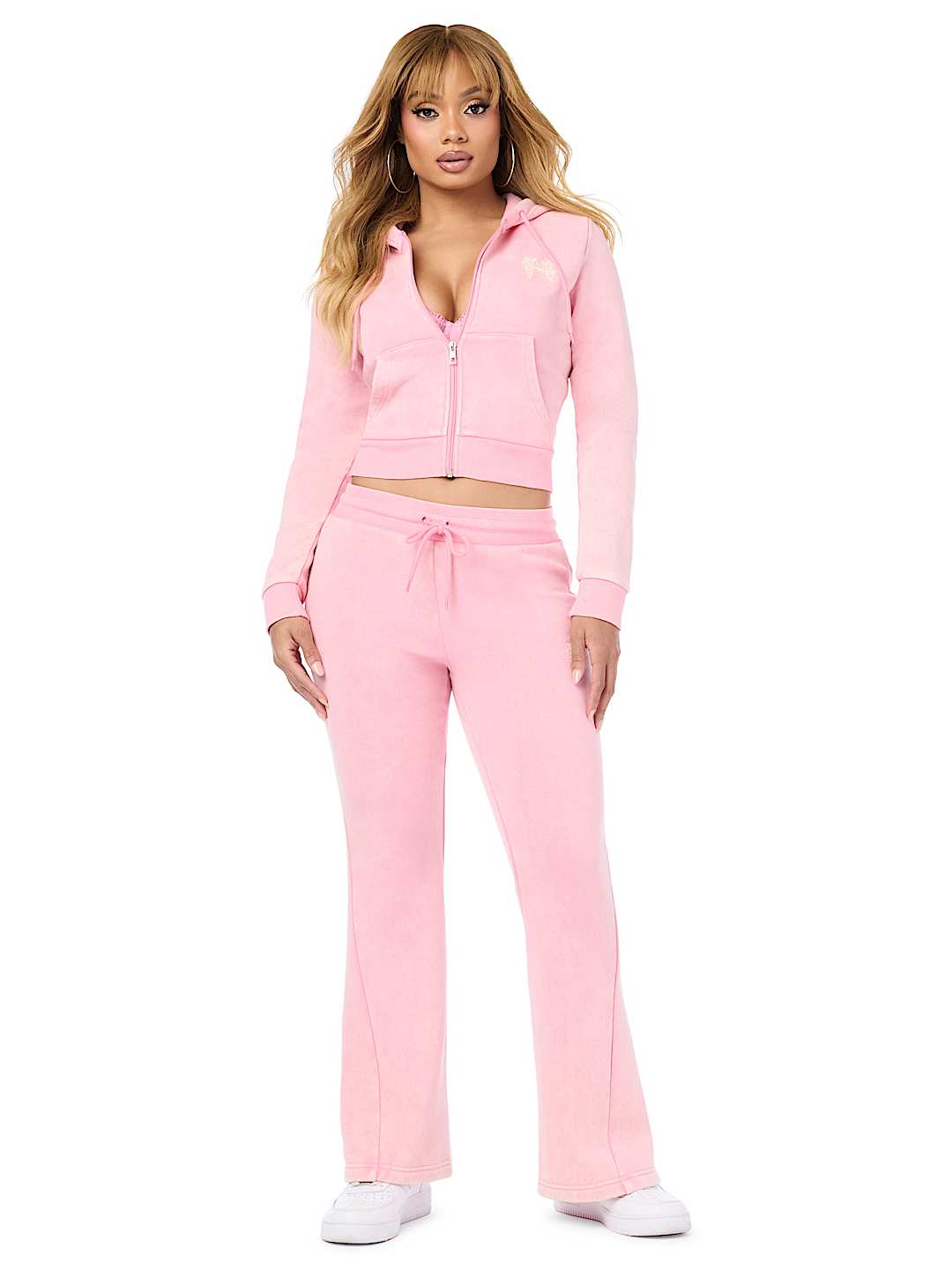 WASHED WING TWISTED FLARE SWEATPANT
