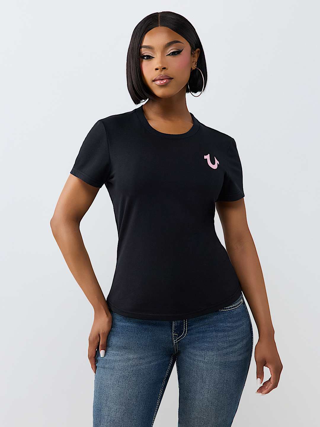 DISTRESSED WING CREWNECK TEE