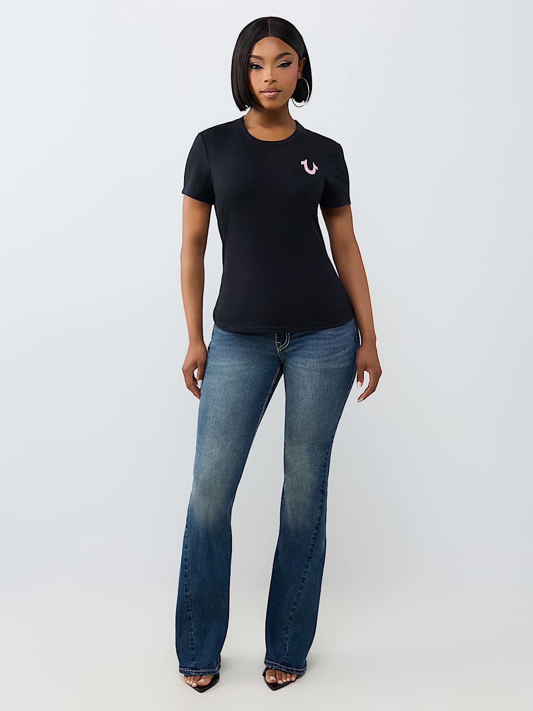 DISTRESSED WING CREWNECK TEE