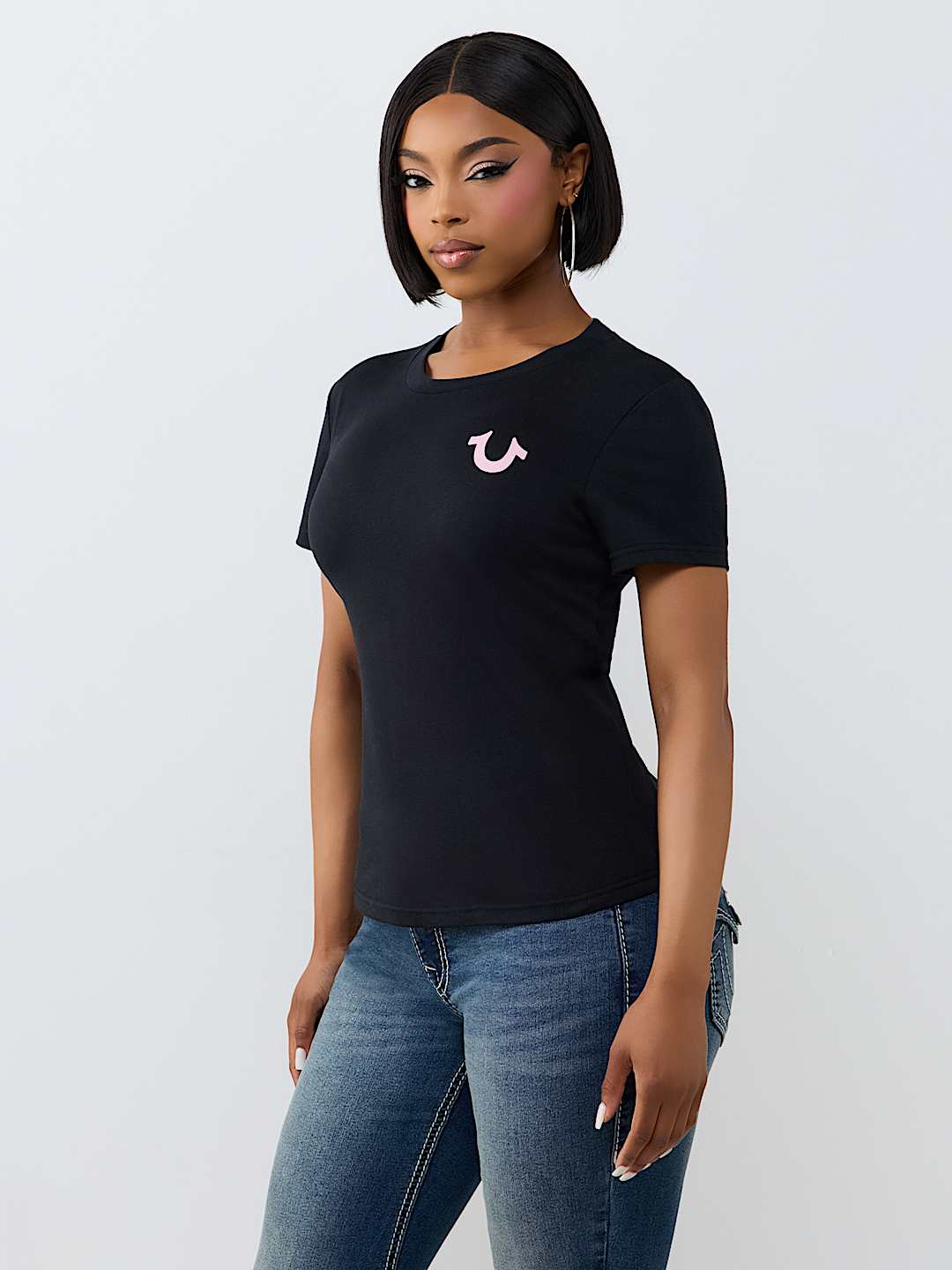 DISTRESSED WING CREWNECK TEE