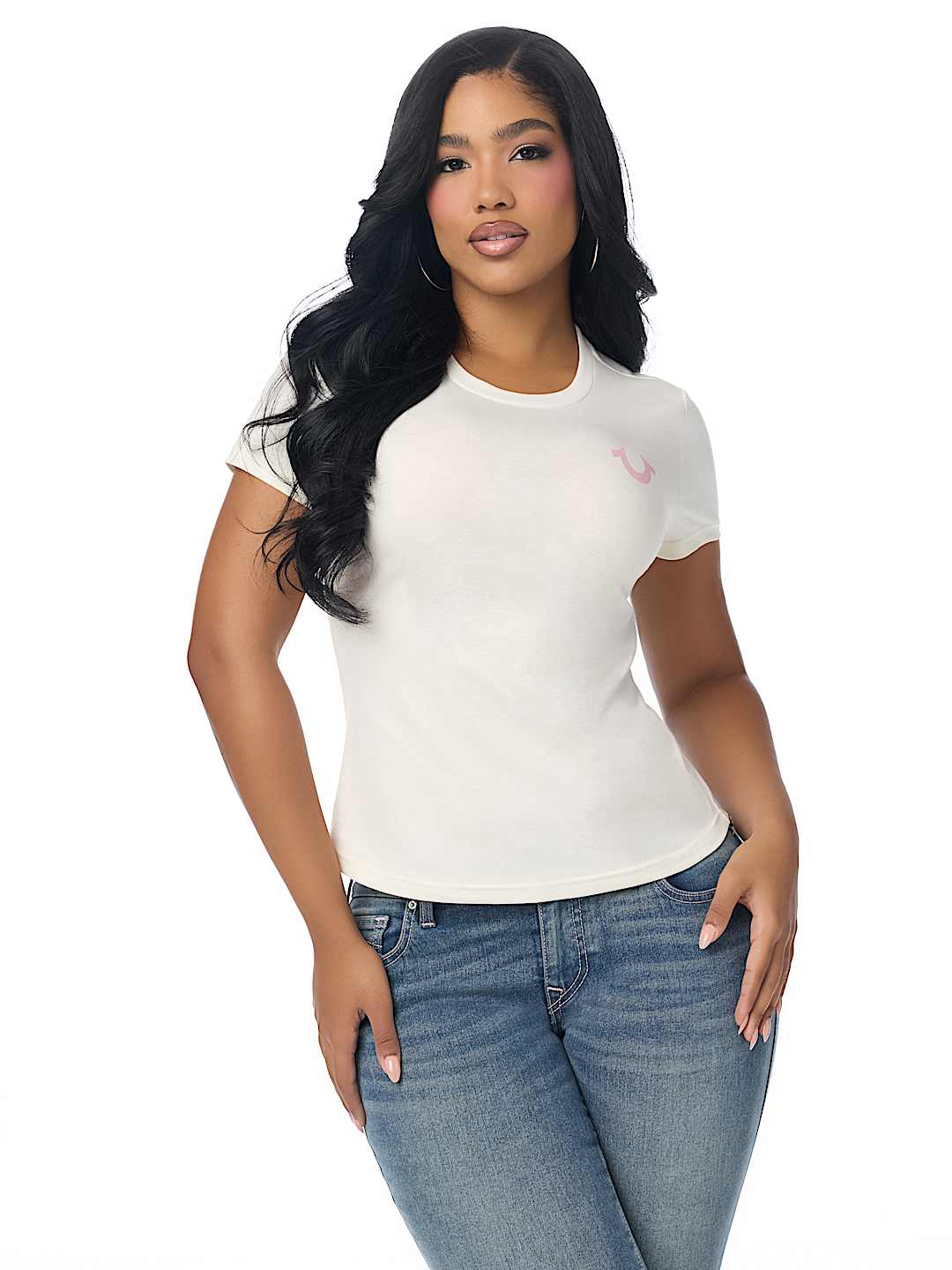 DISTRESSED WING CREWNECK TEE