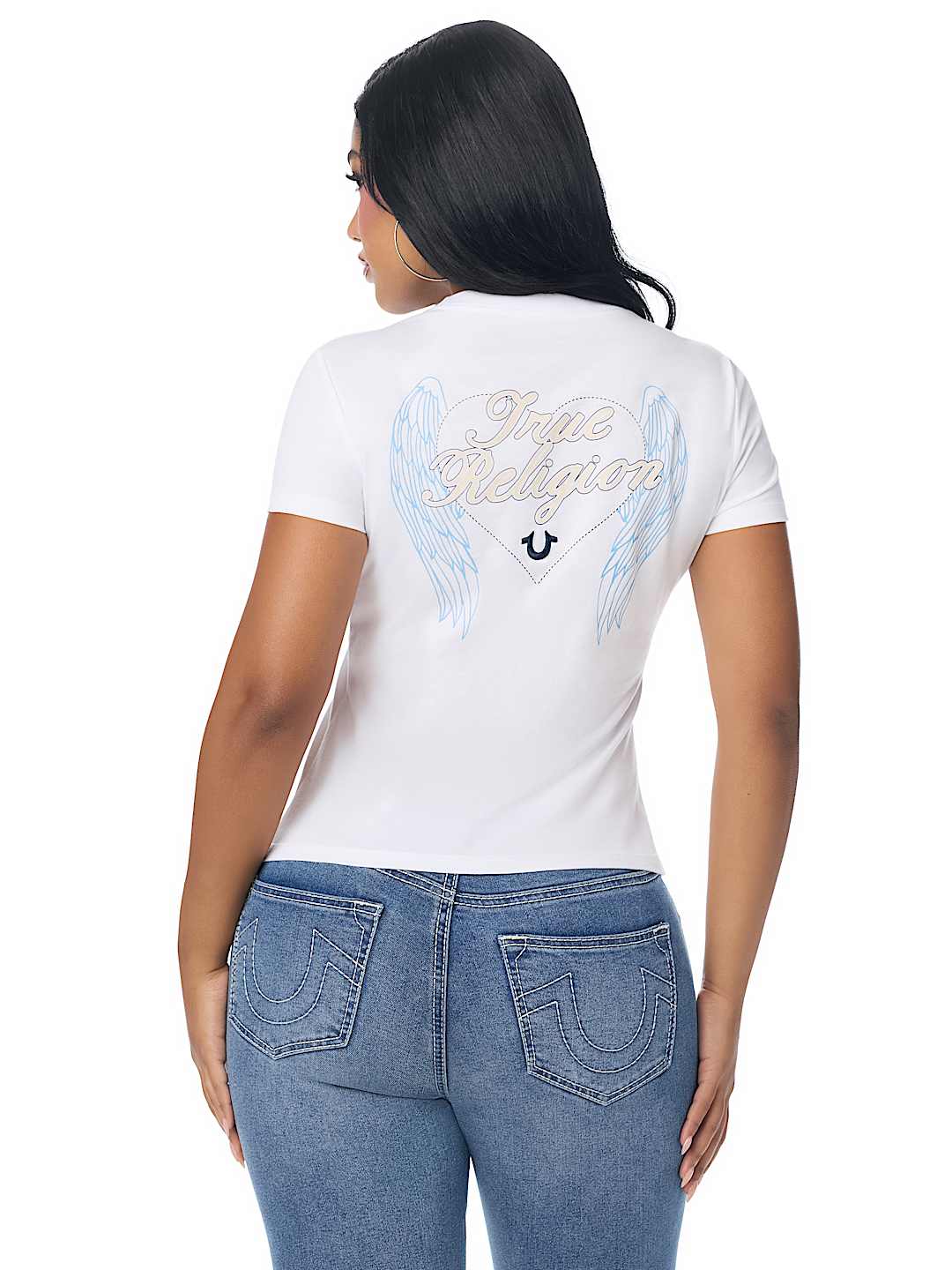 EMBROIDERED HEART CREWNECK TEE
