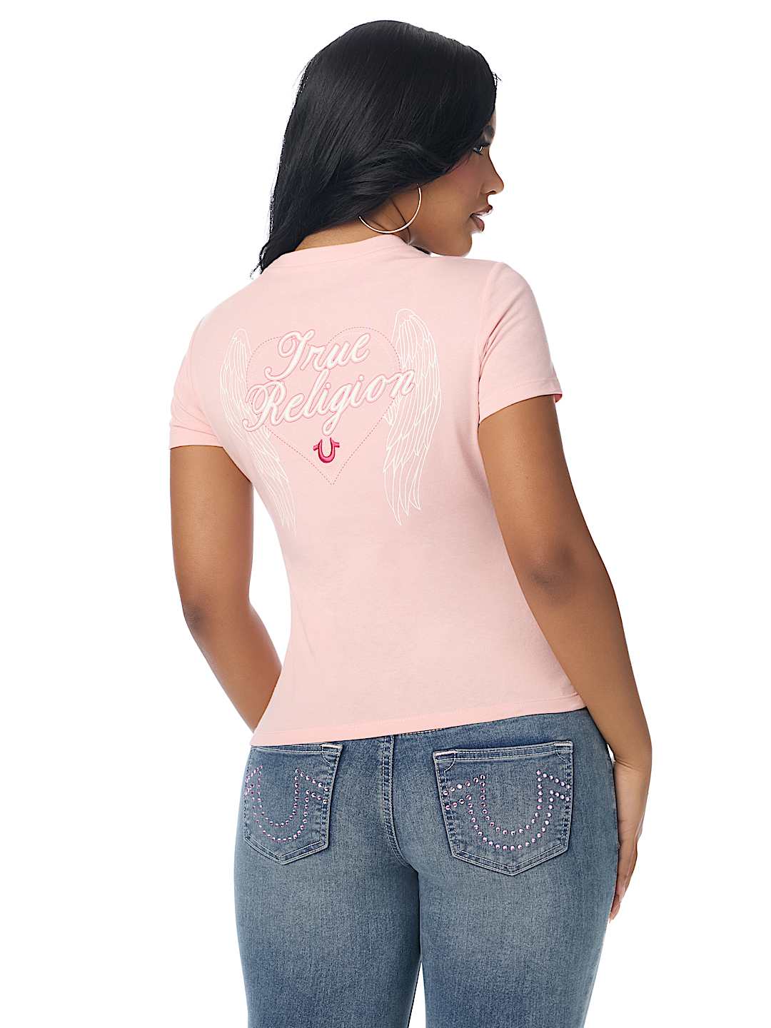 EMBROIDERED HEART CREWNECK TEE