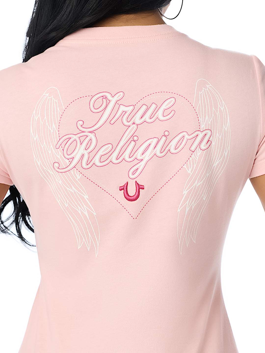 EMBROIDERED HEART CREWNECK TEE