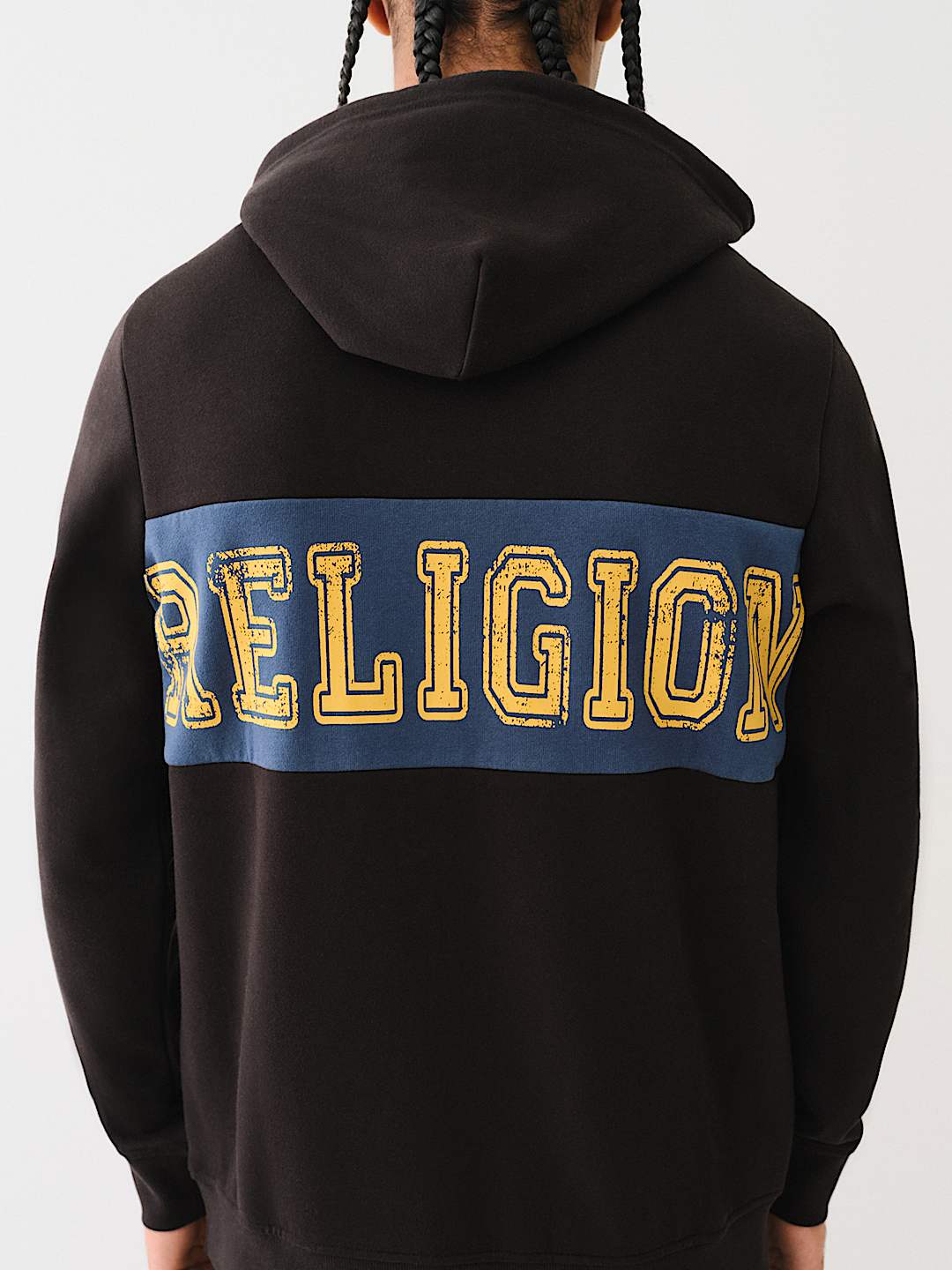 CONTRAST PANEL LOGO HOODIE, image 2