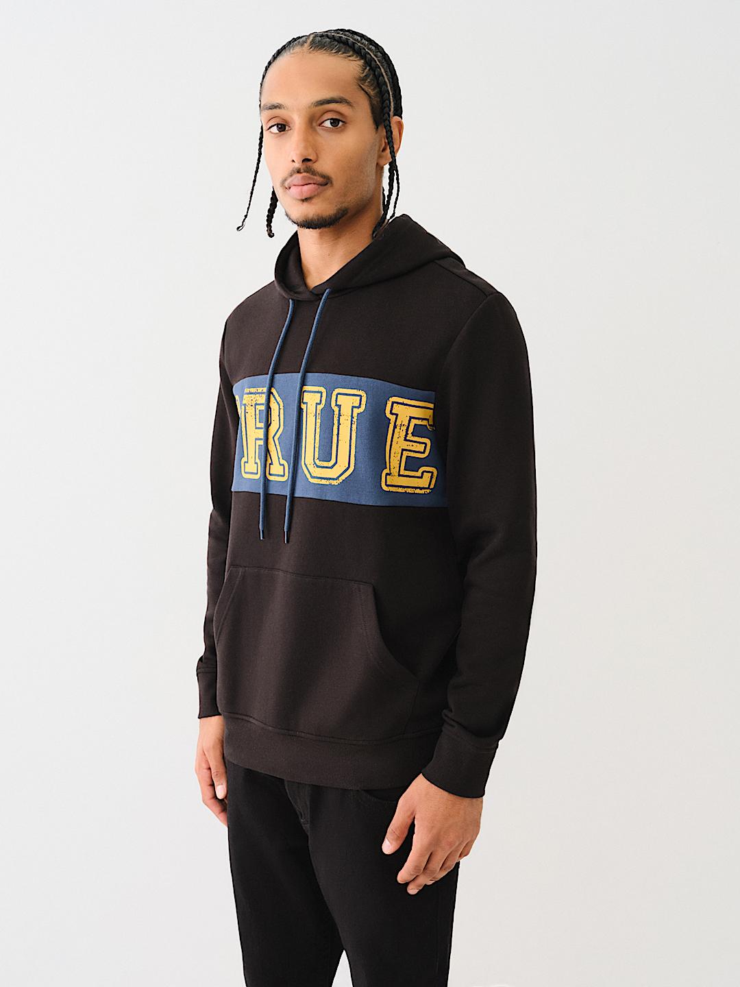 CONTRAST PANEL LOGO HOODIE, image 4