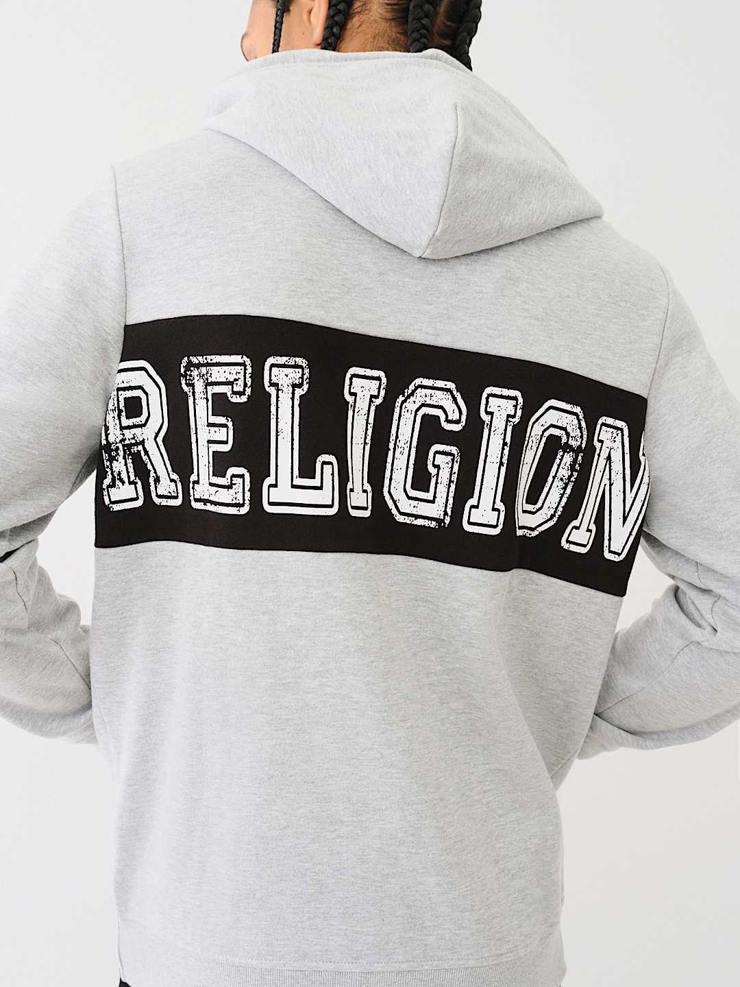 CONTRAST PANEL LOGO HOODIE, image 2